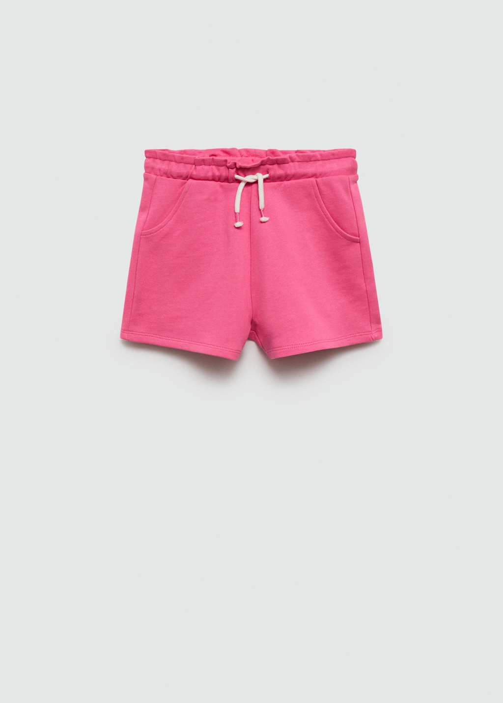 Cotton drawstring waist shorts - Girls | MANGO OUTLET USA
