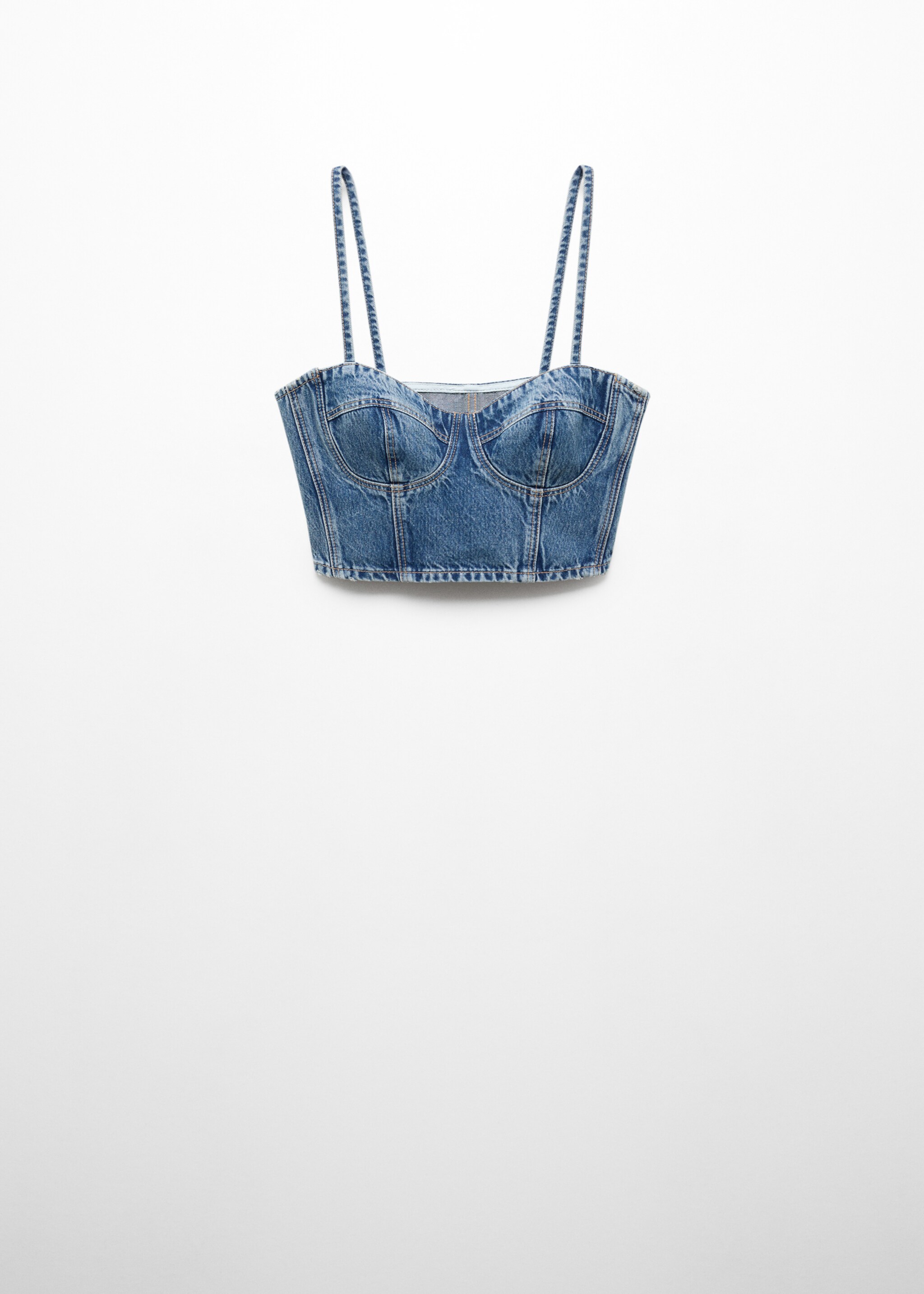 Denim crop top - Article without model