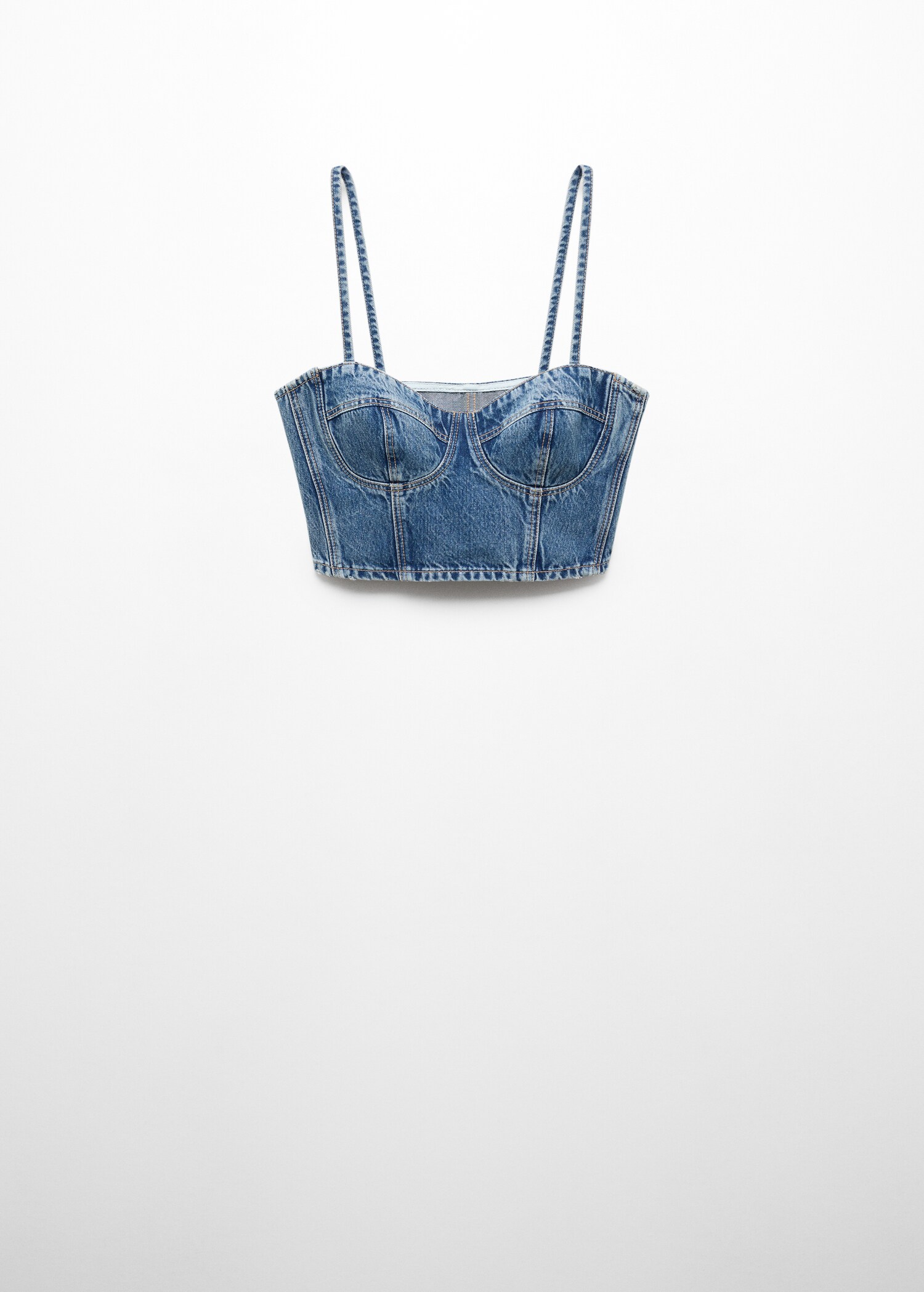 Denim crop top - Article without model