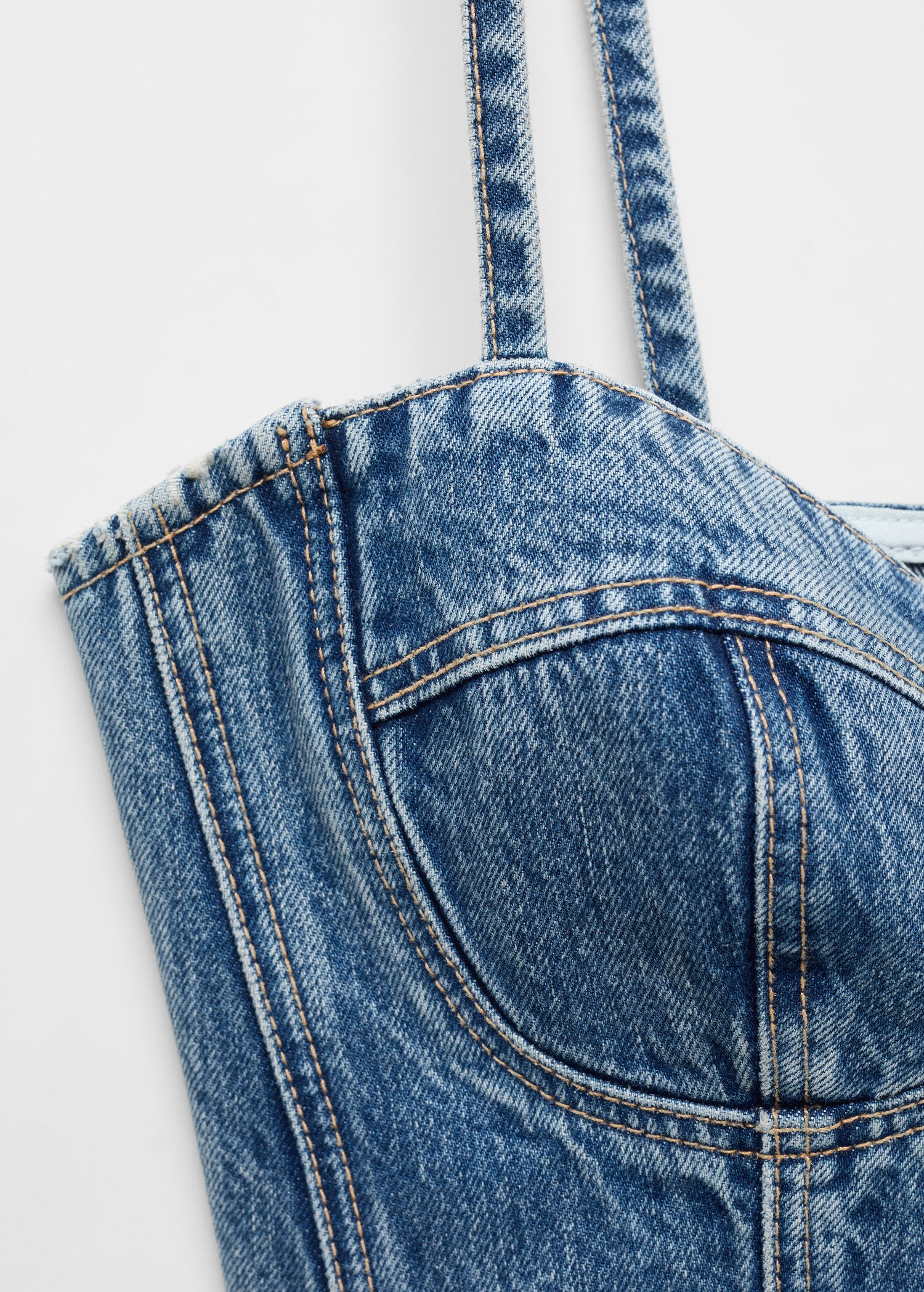 Denim crop top - Details of the article 8