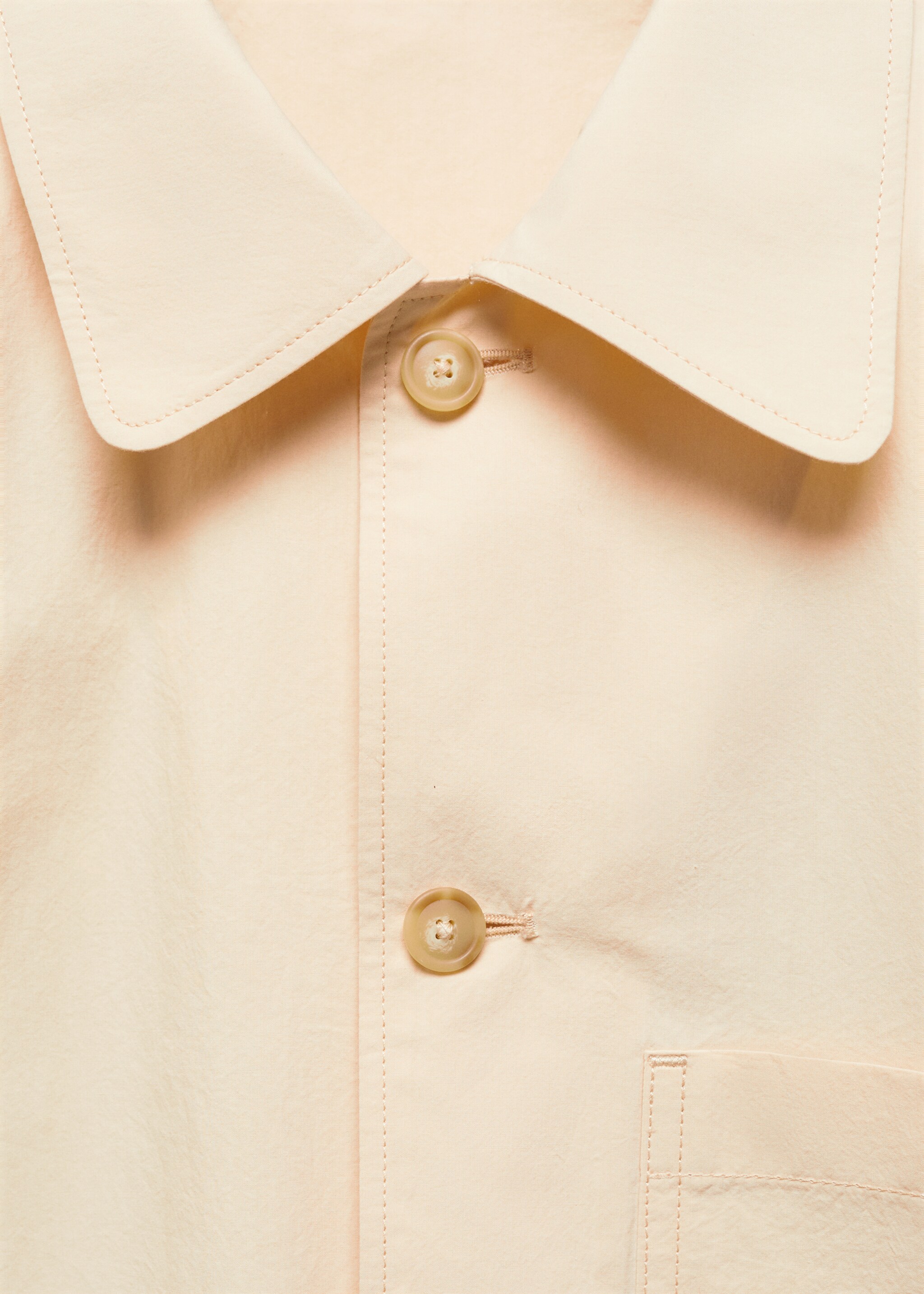Overshirt aus 100 % Baumwolle mit Tasche - Detail des Artikels 8
