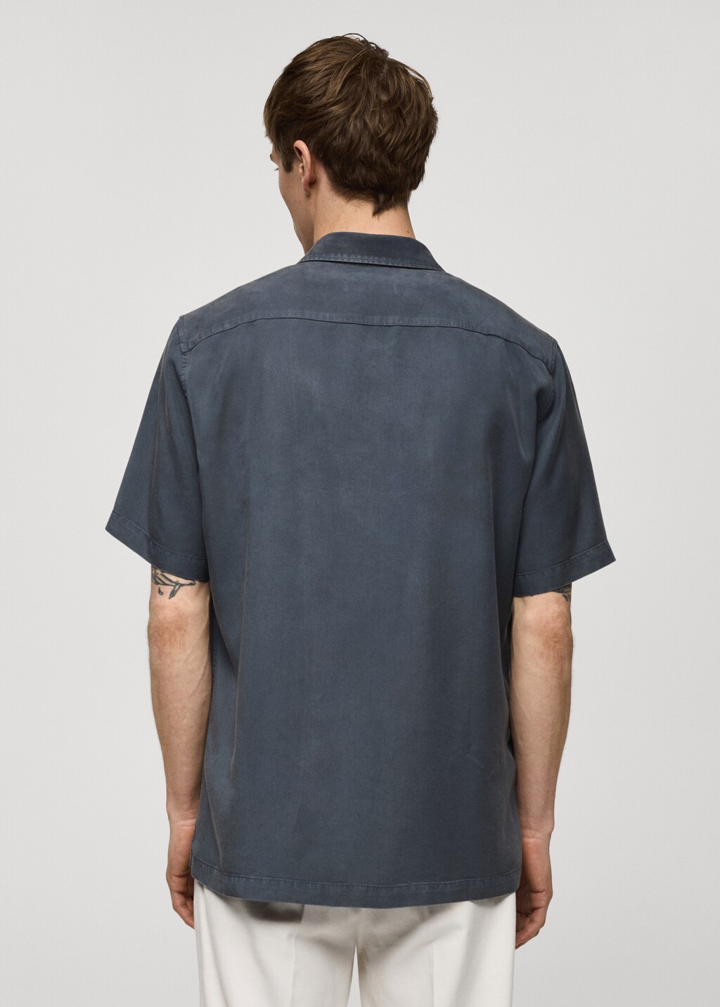 トップス TENCEL CHECK REGULAR COLLAR BIG SLEEVE Graphpaper Tencel Check Regular Collar Big Sleeve Shirt