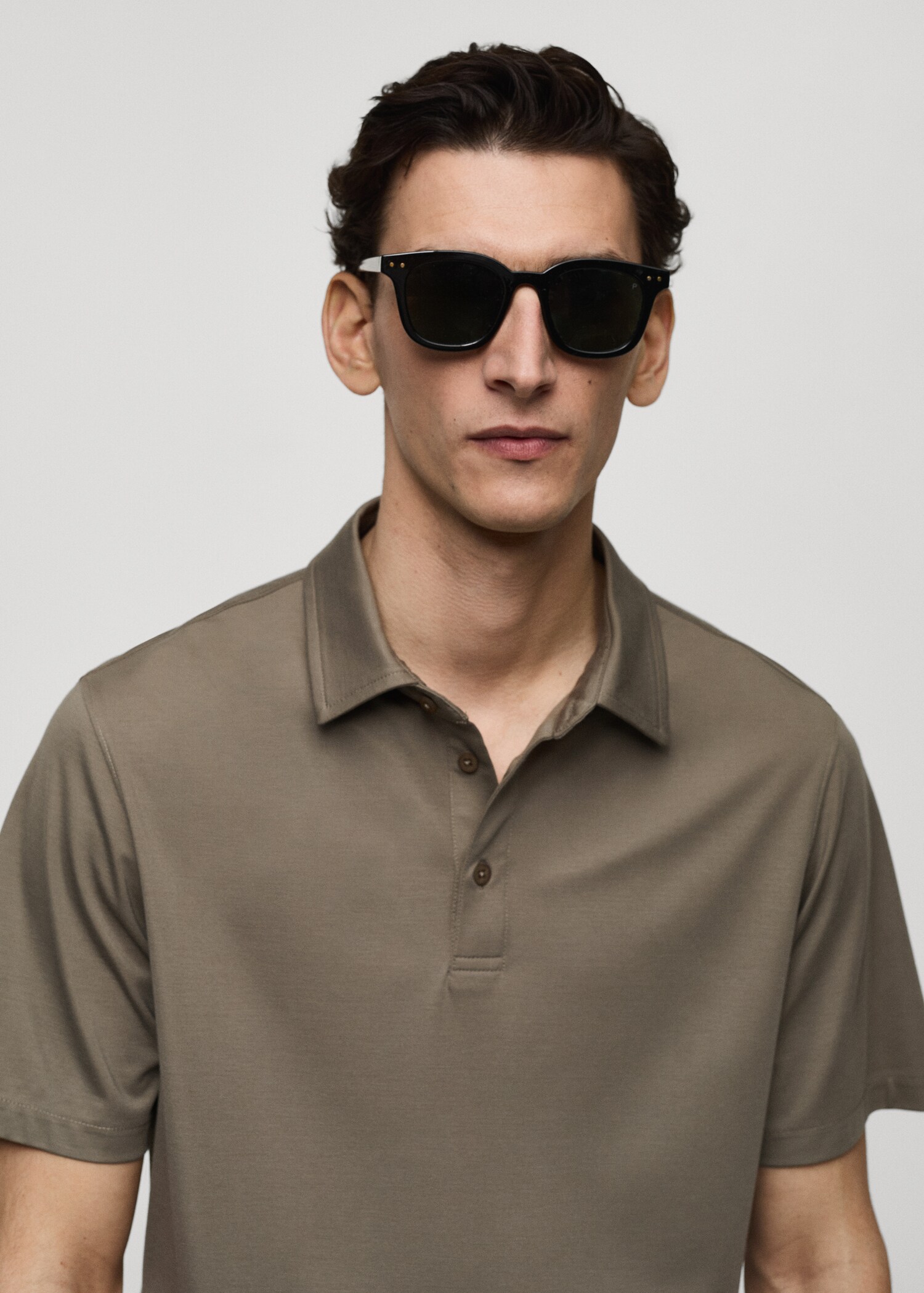 Slim-fit quick-drying polo shirt - Details of the article 1