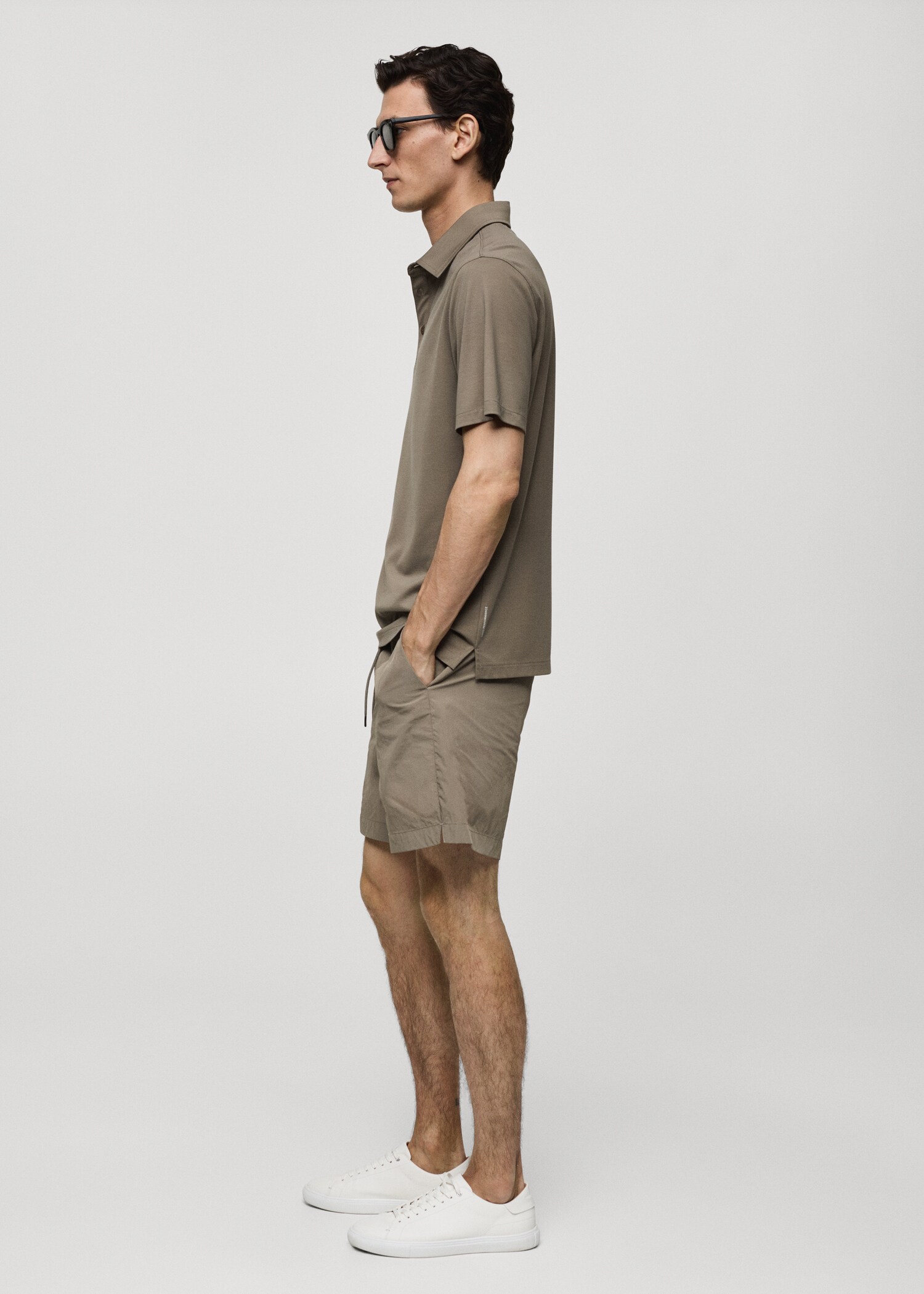 Slim-fit quick-drying polo shirt - Details of the article 2