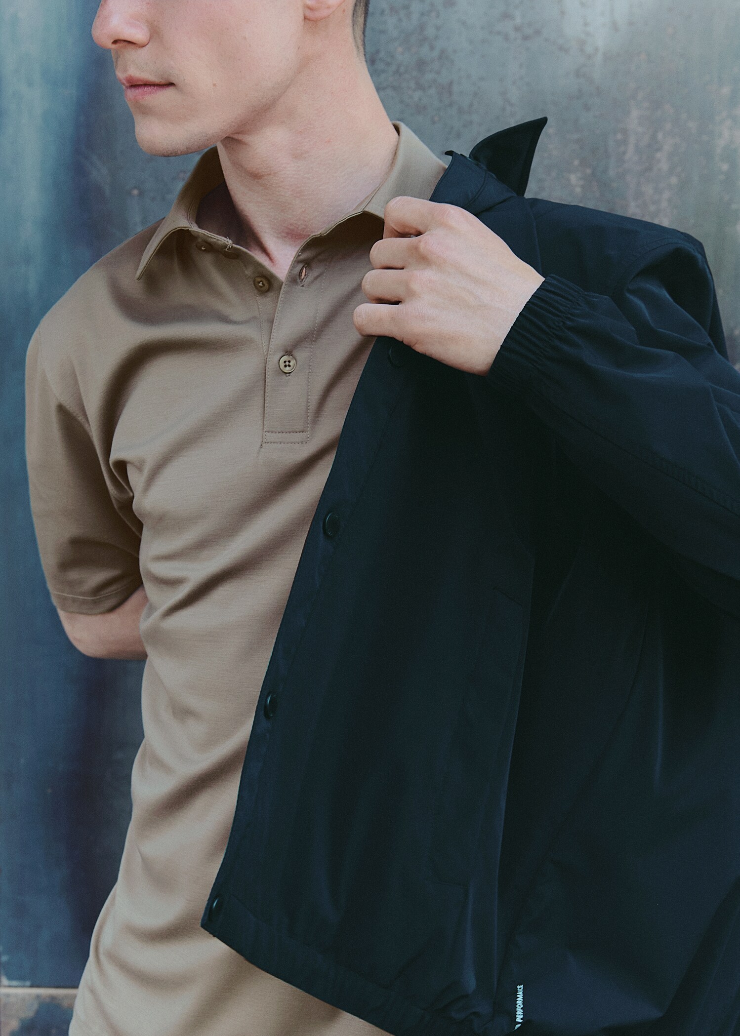 Slim-fit quick-drying polo shirt - Details of the article 5