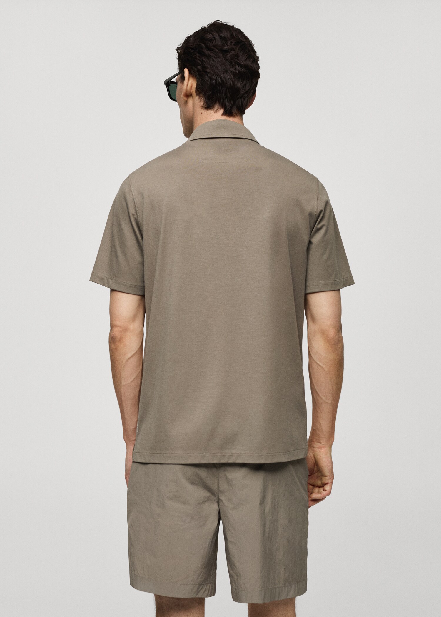 Slim-fit quick-drying polo shirt - Reverse of the article