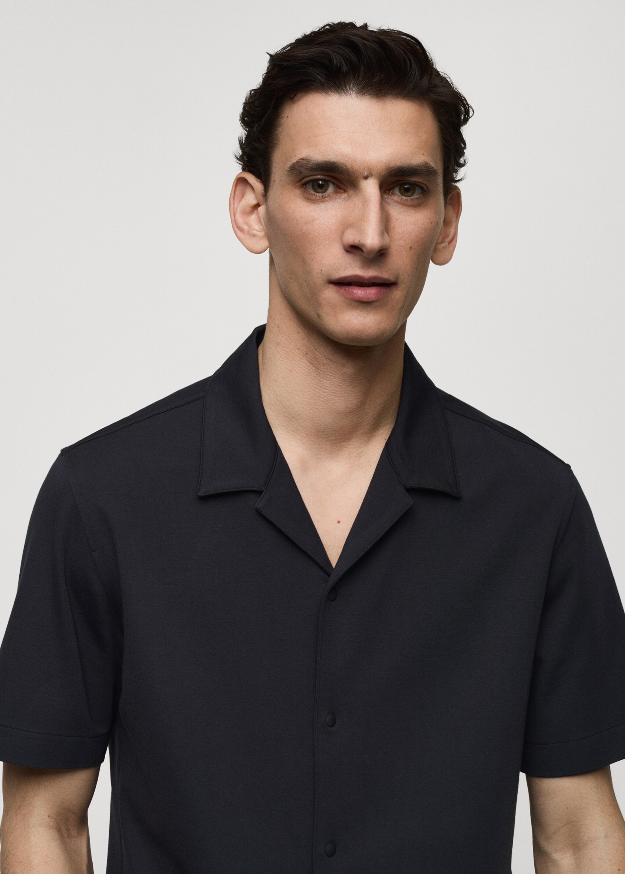 Camisa regular fit coll bowling - Detall de l'article 1