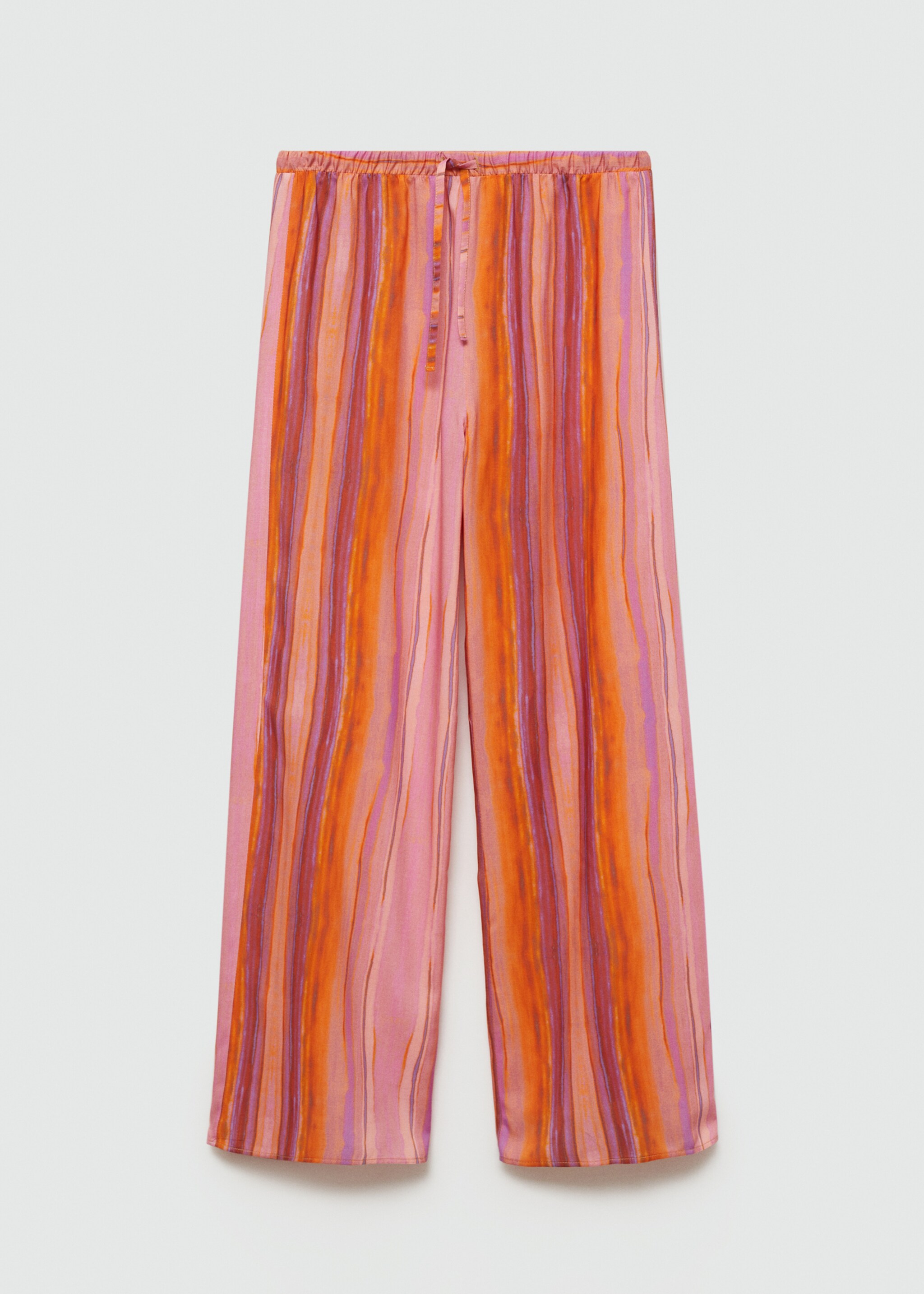 Multi-coloured striped trousers - Article without model