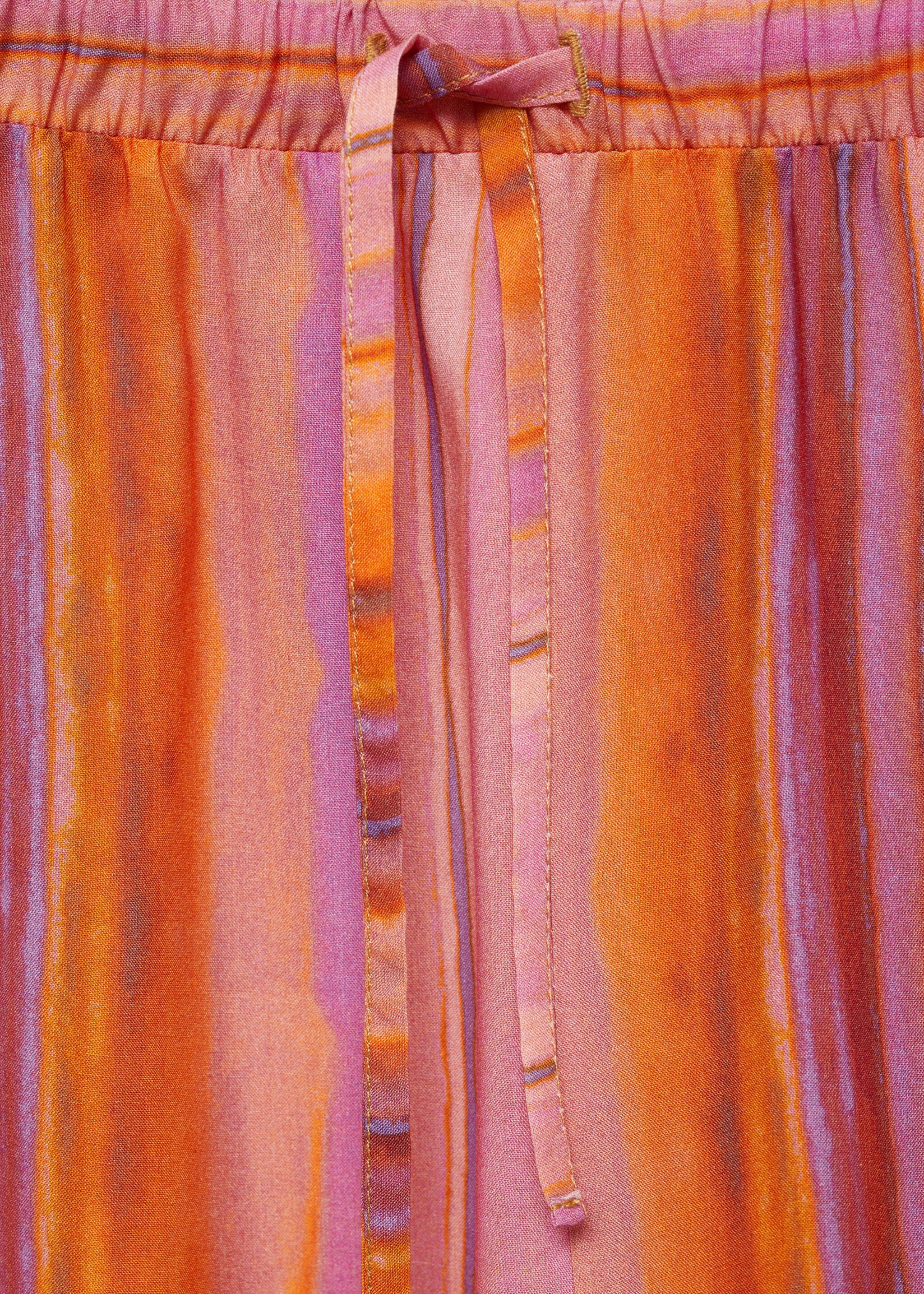 Multi-coloured striped trousers - Details of the article 8