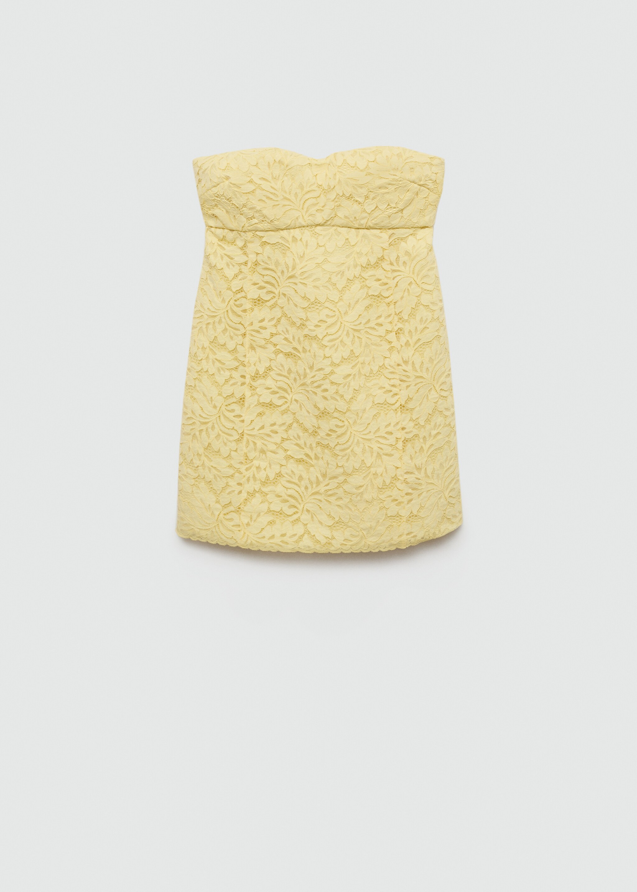 Strapless jurk met kant - Artikel zonder model
