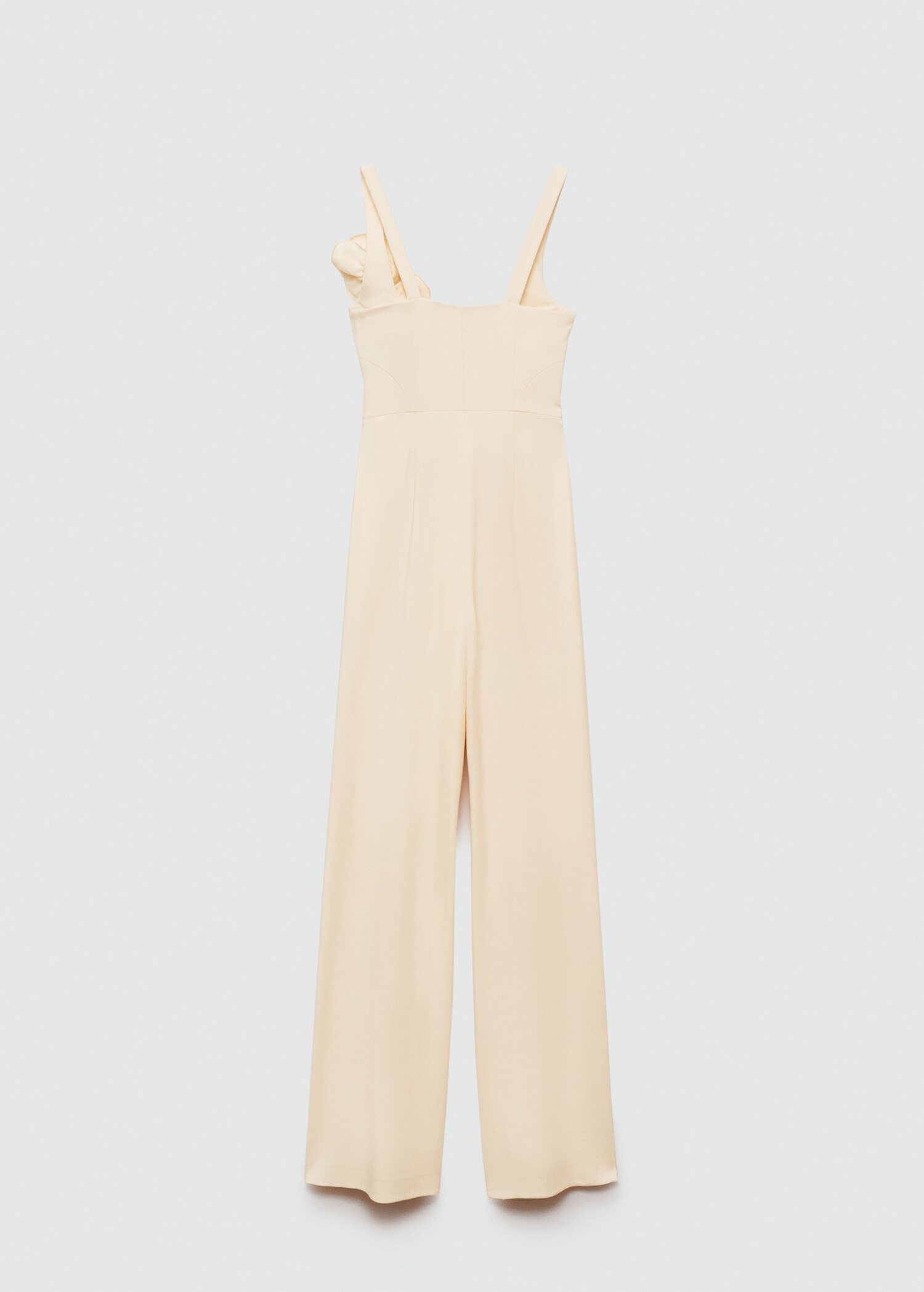 Maxi-flower flared jumpsuit - Reverse of the article