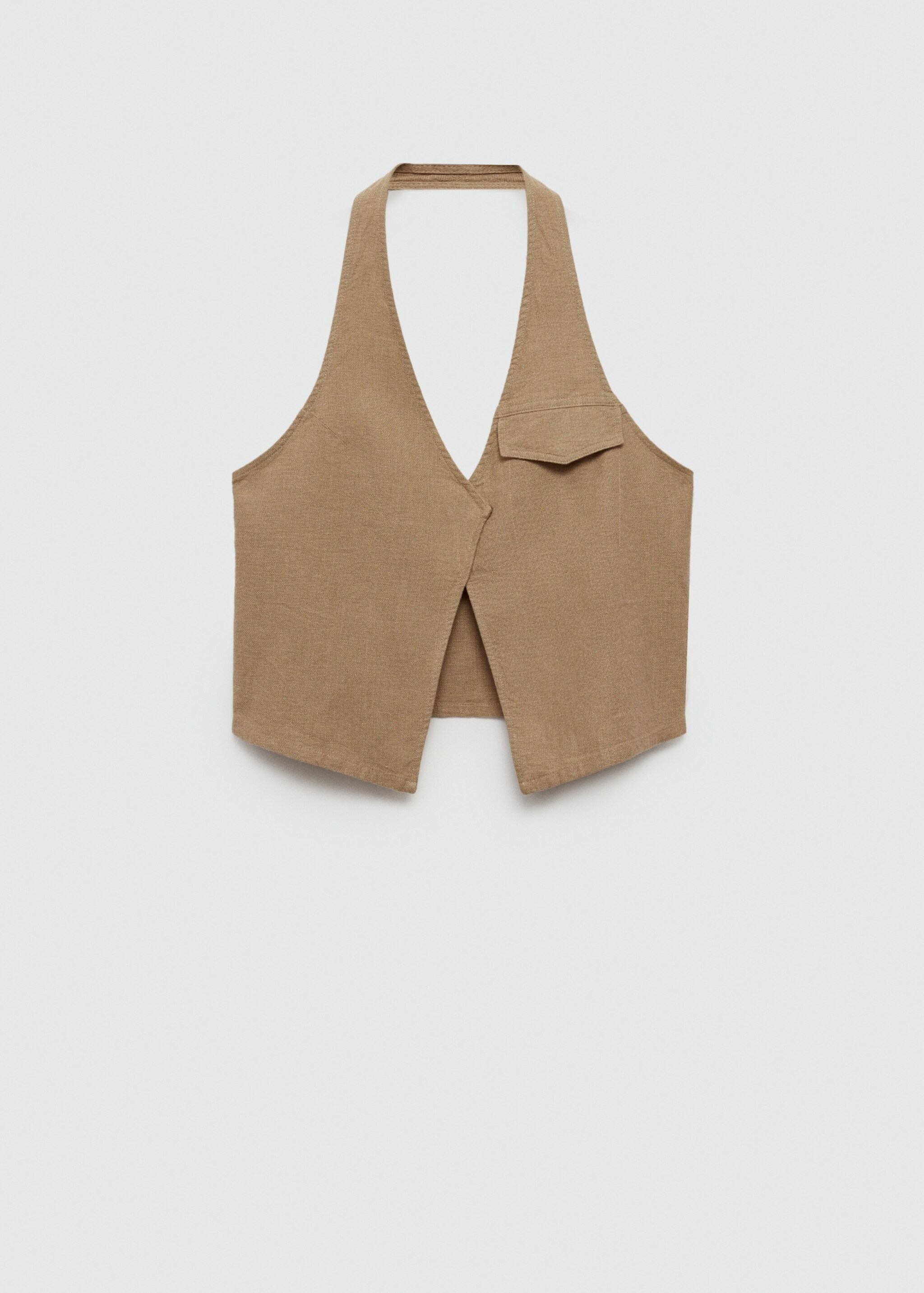 Pocket halter-neck top - Article without model