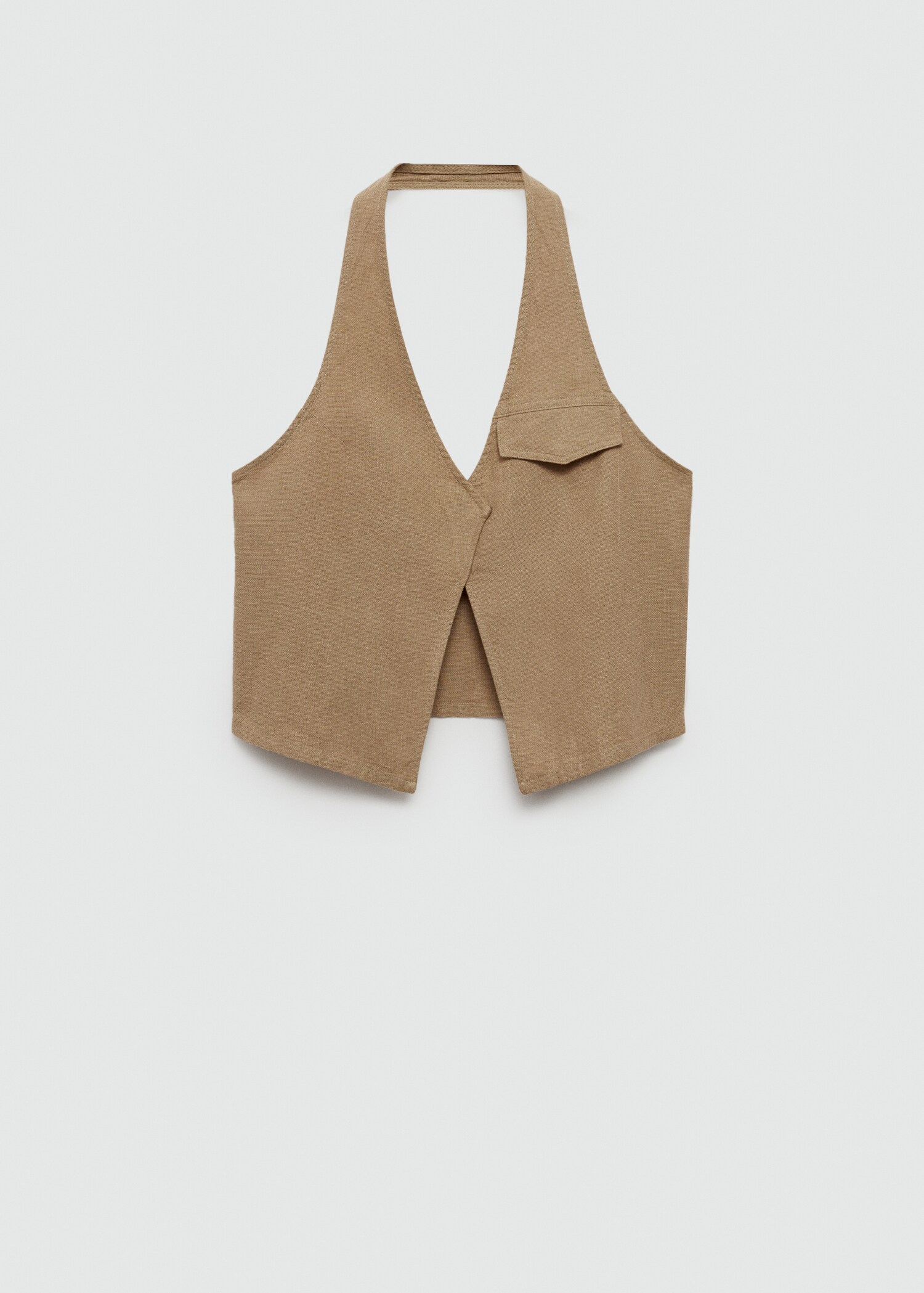 Pocket halter-neck top - Article without model