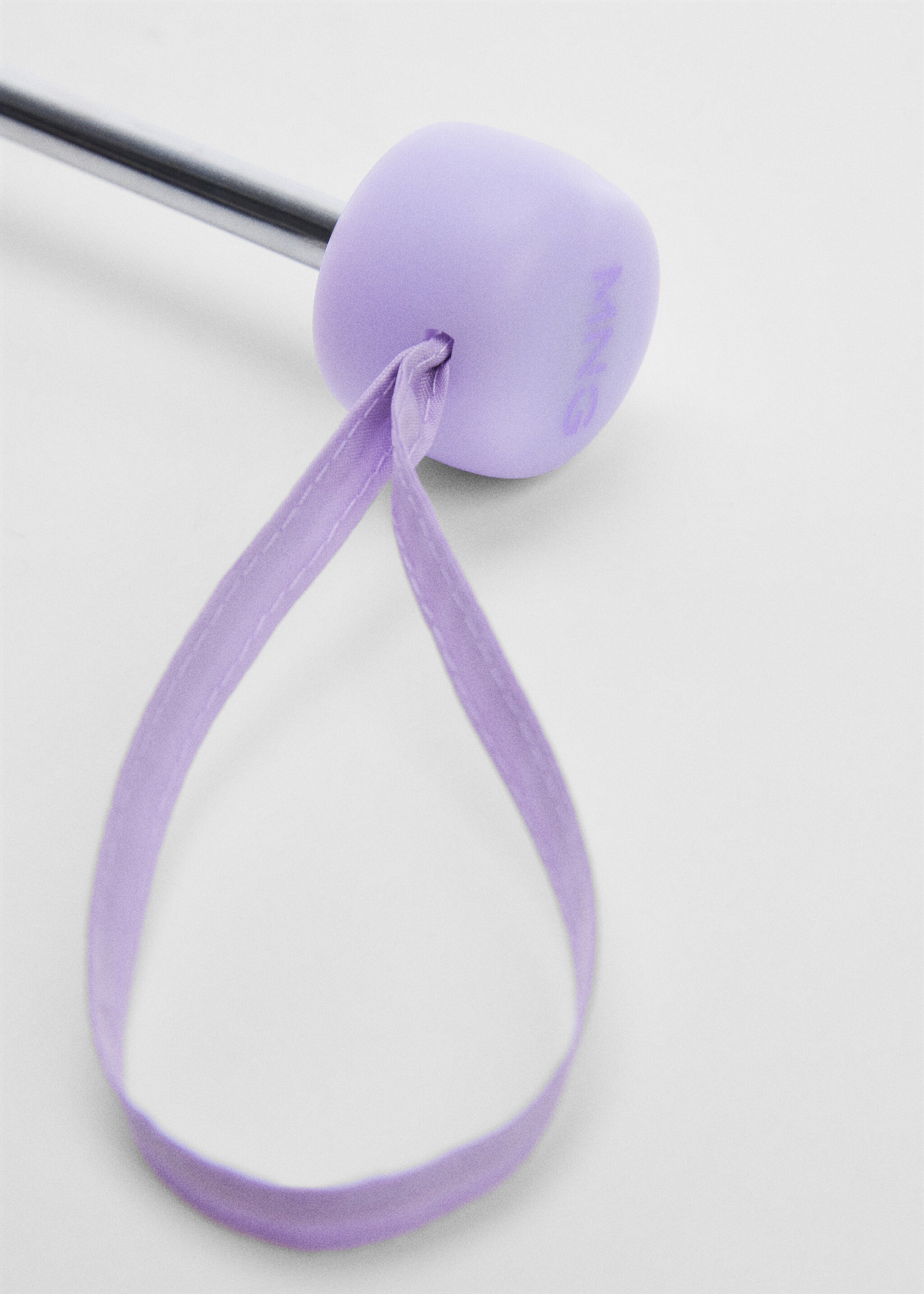 Plain folding umbrella - Details of the article 2, Light/Pastel Purple. Ref: 67100030-00.