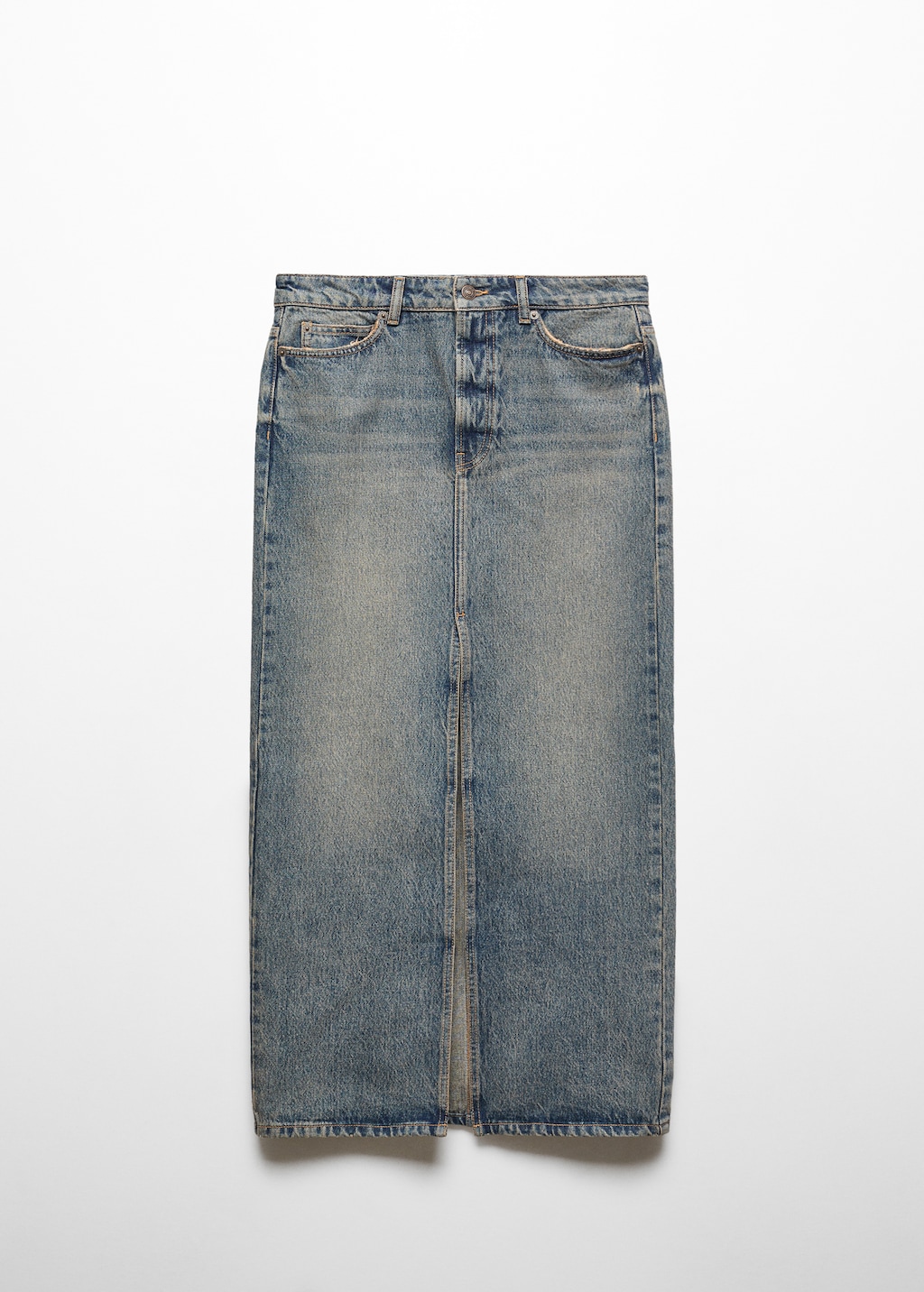 Long denim skirt Women MANGO OUTLET USA
