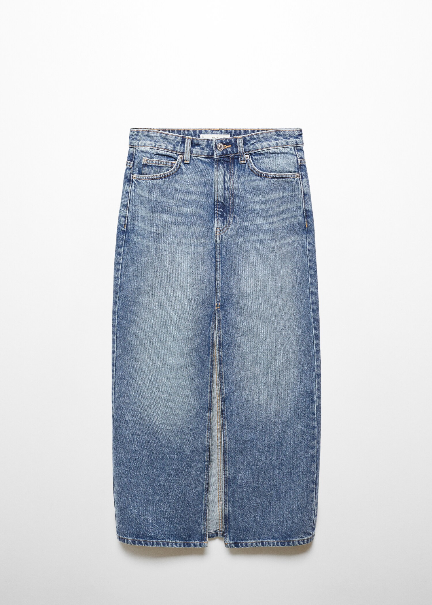Long denim skirt - Article without model