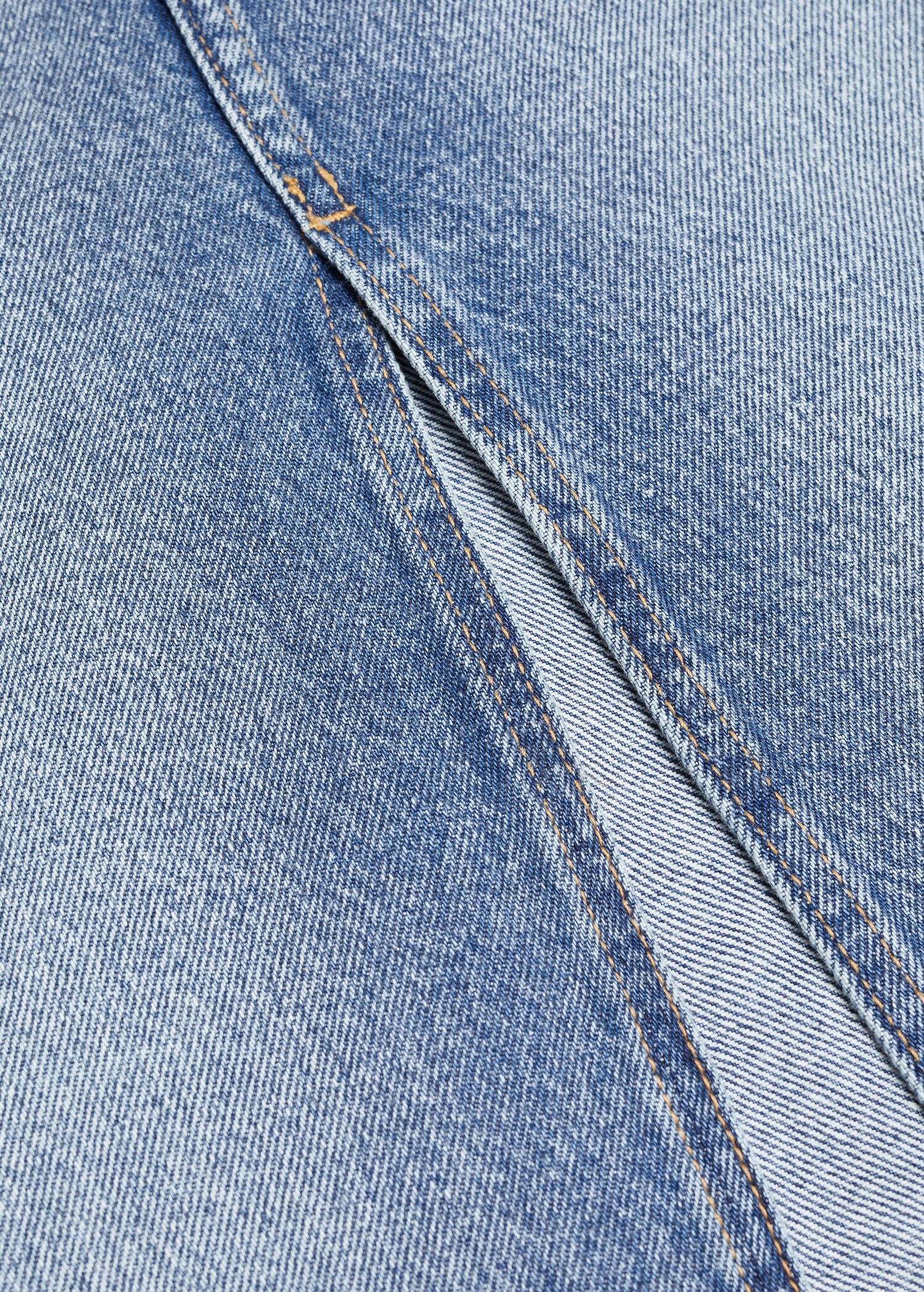 Long denim skirt - Details of the article 8