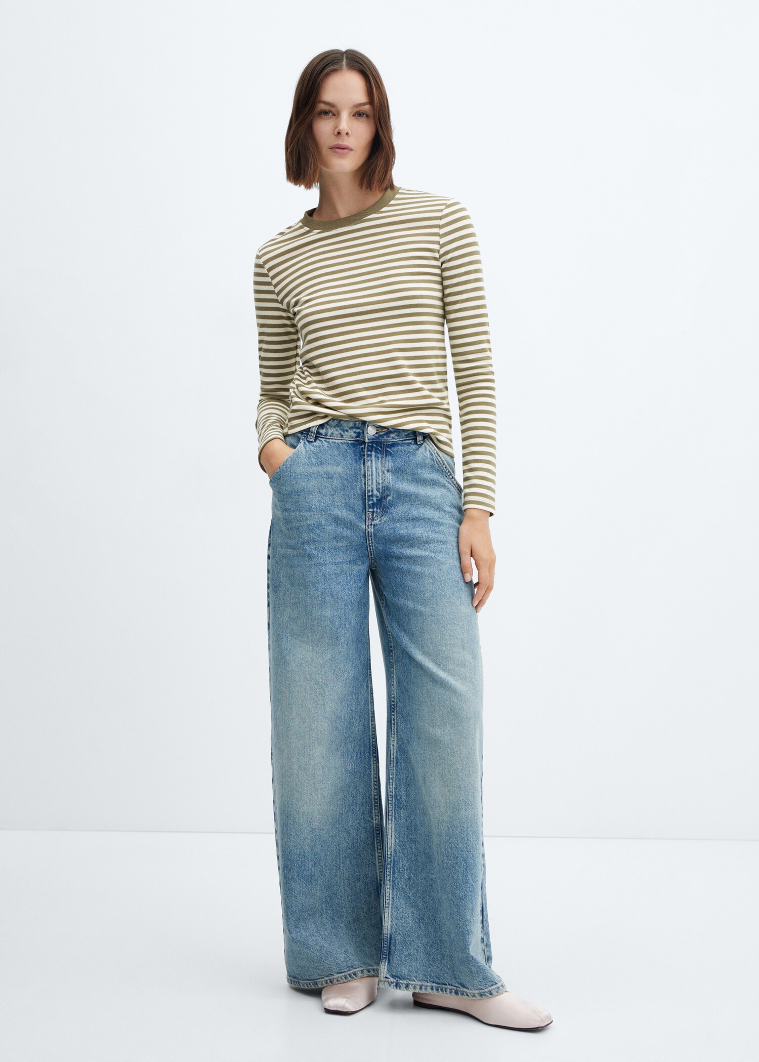 Striped long sleeves t-shirt - General plane