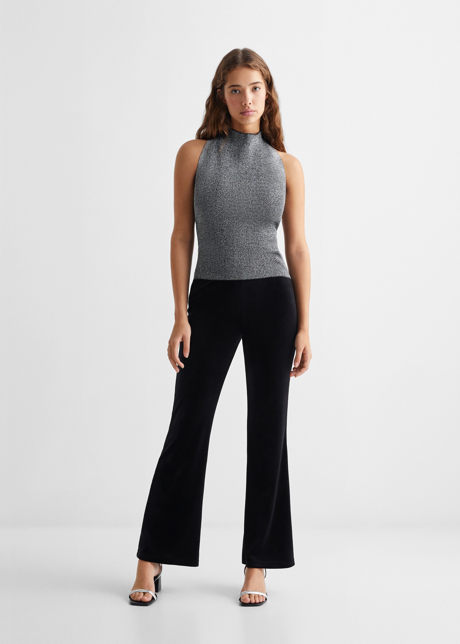 Metallic halter top - General plane