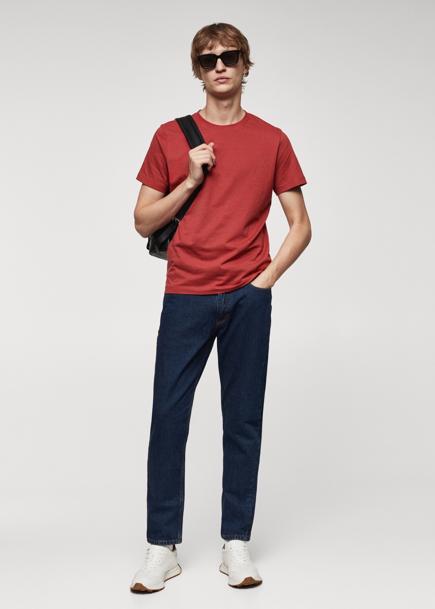 Slim fit póló 100% pamutból - Általános sík