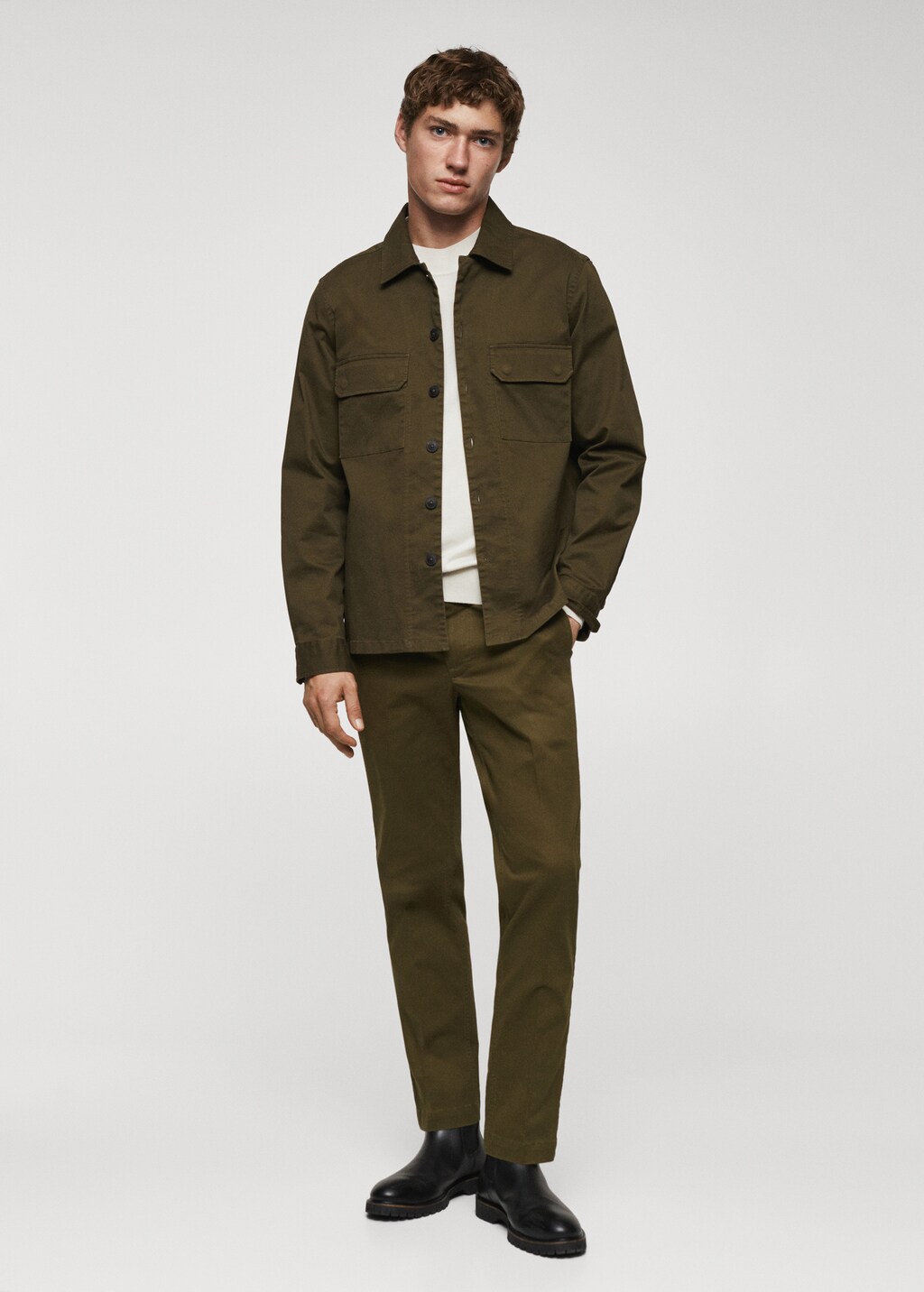 Pleated slim fit chinos - Men | MANGO OUTLET USA Pleated slim fit chinos - Men | MANGO OUTLET USA
