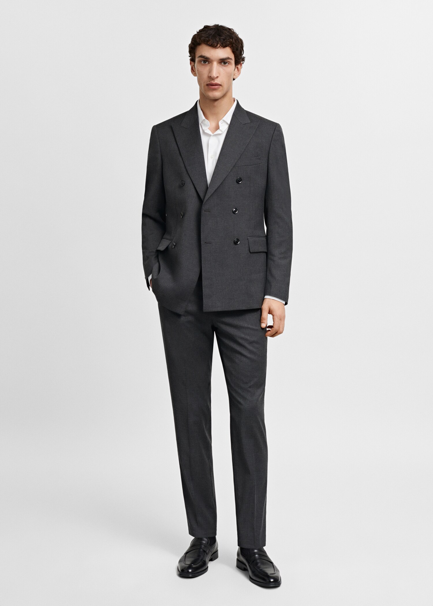 Slim fit suit trousers - General plane