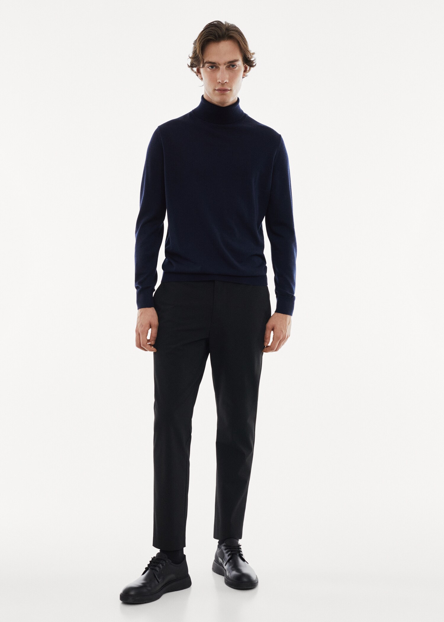 100% merino wool turtleneck sweater - General plane
