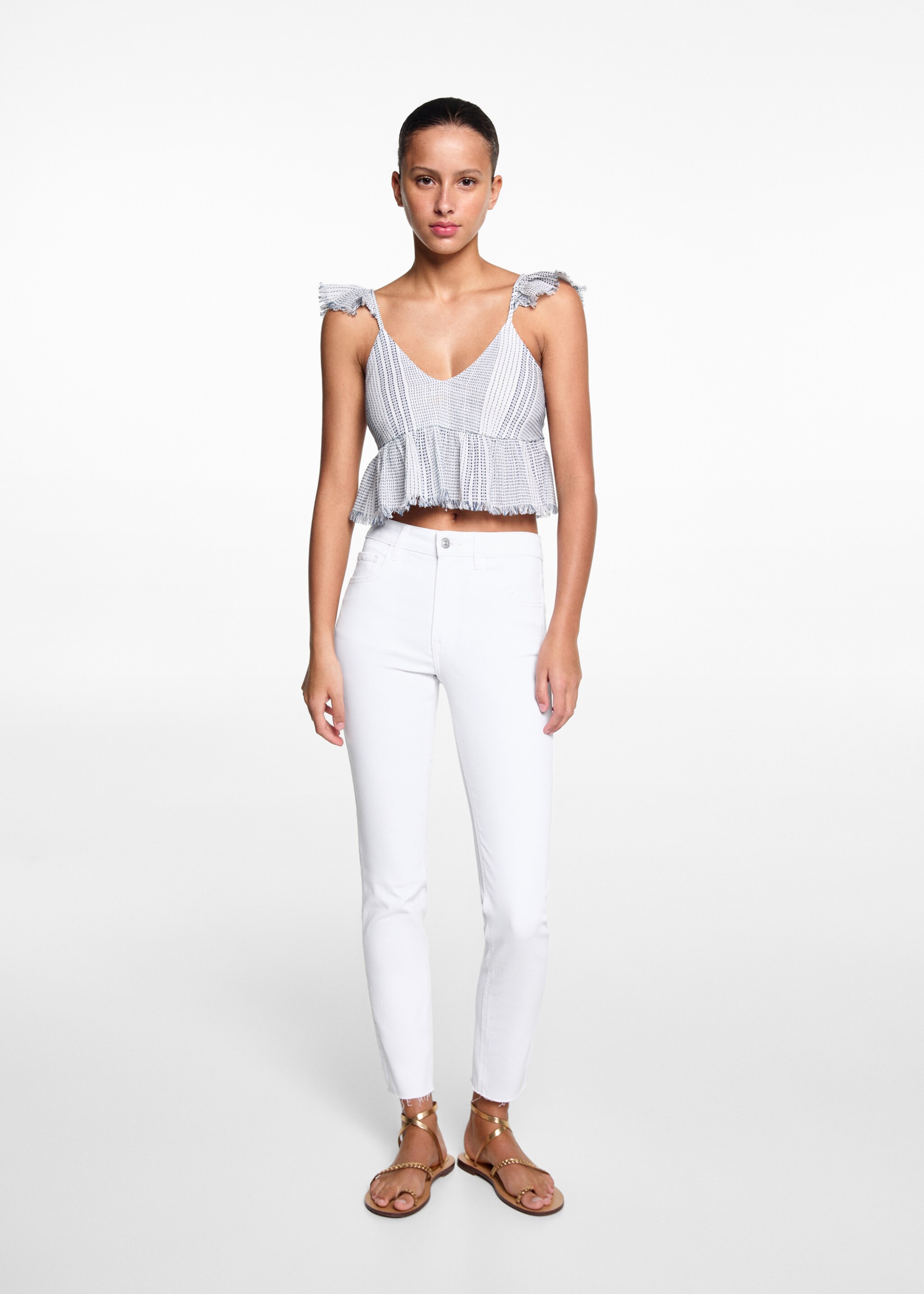 Skinny jeans - General plane, White. Ref: 67000678-00.
