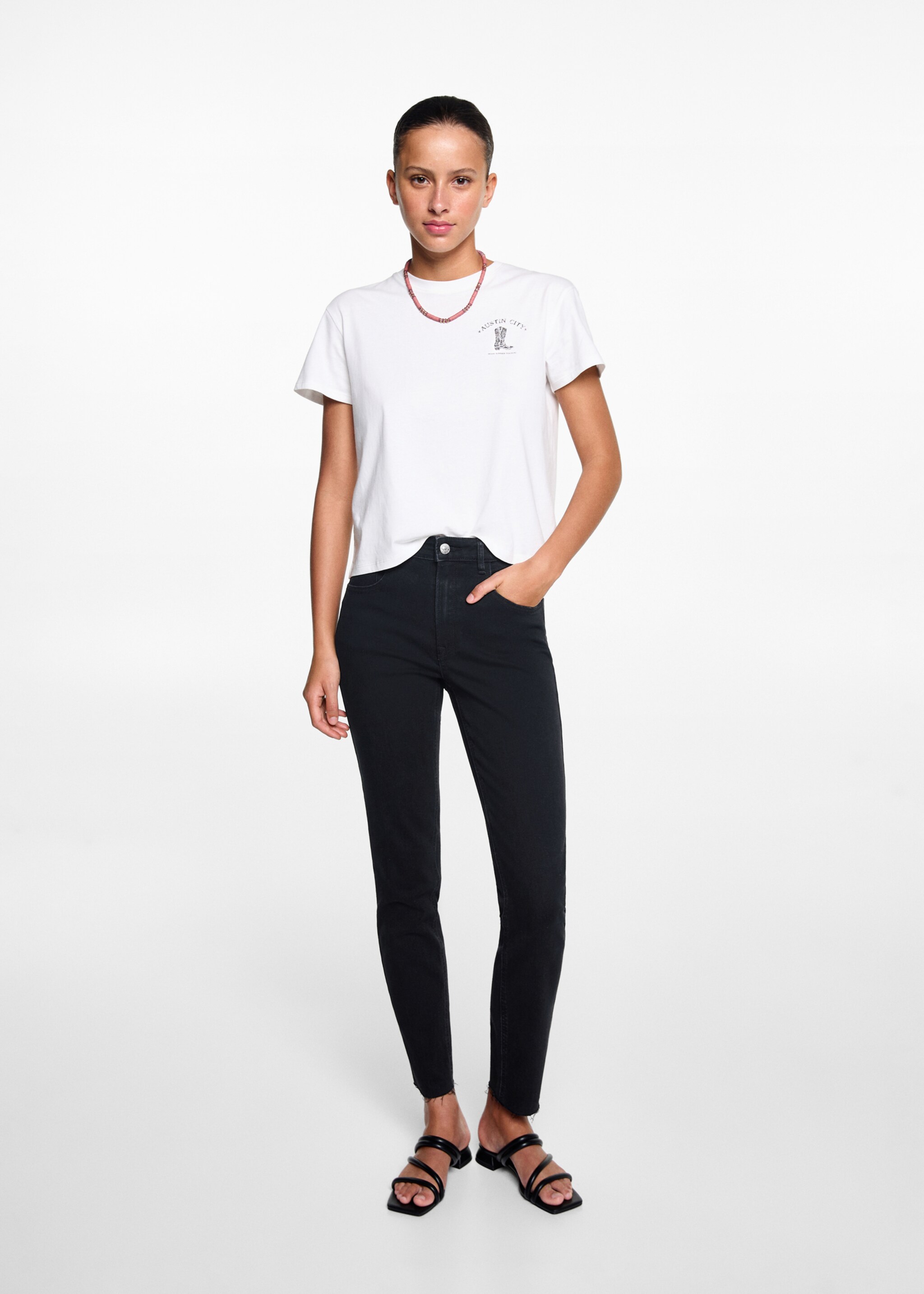 Τζιν skinny - Γενικό πλάνο, Μαύρο. Ref: 67000678-00.