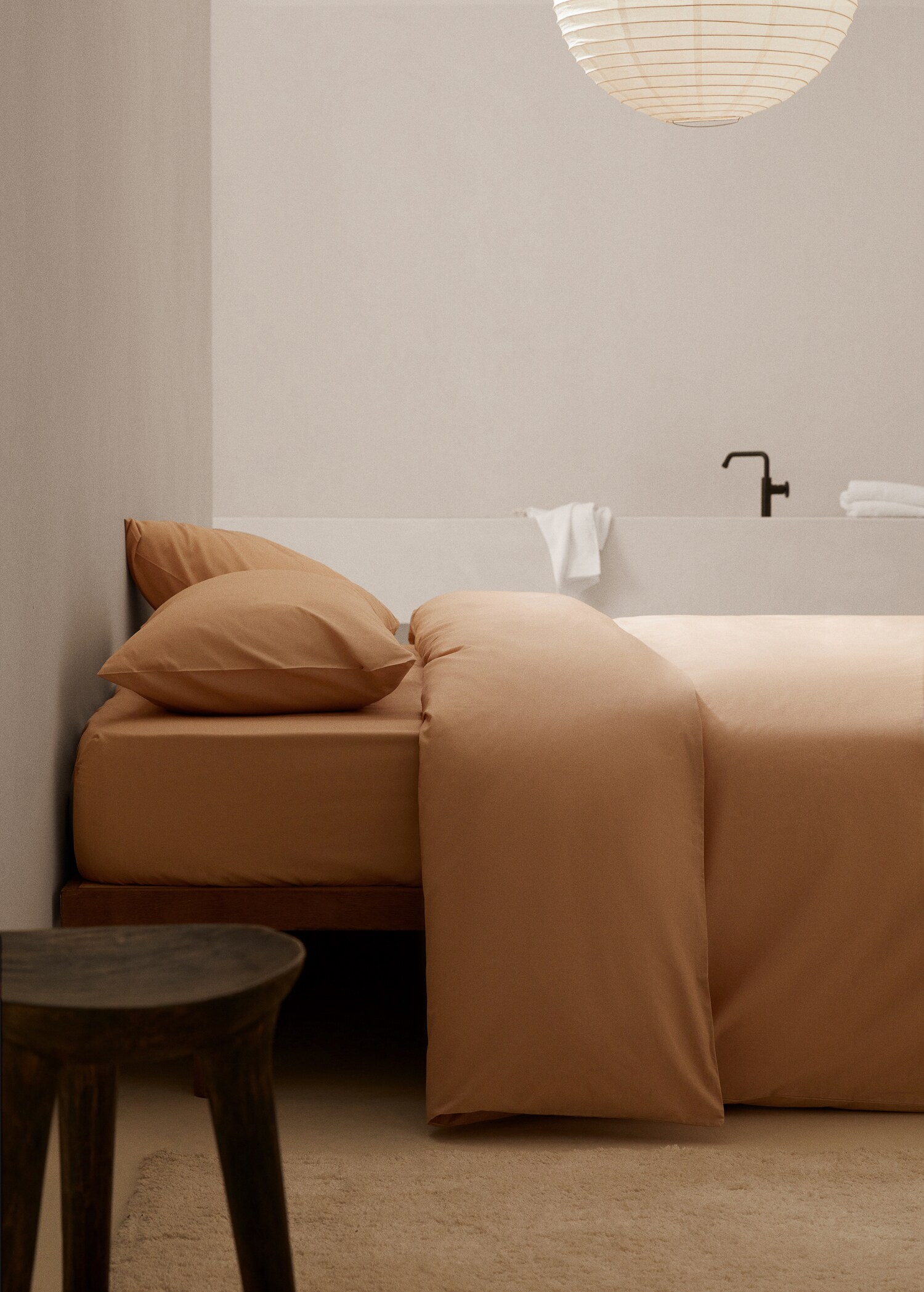 Bettbezug aus Baumwolle (180 Fäden) für 180 cm Bett - Allgemeine Ansicht