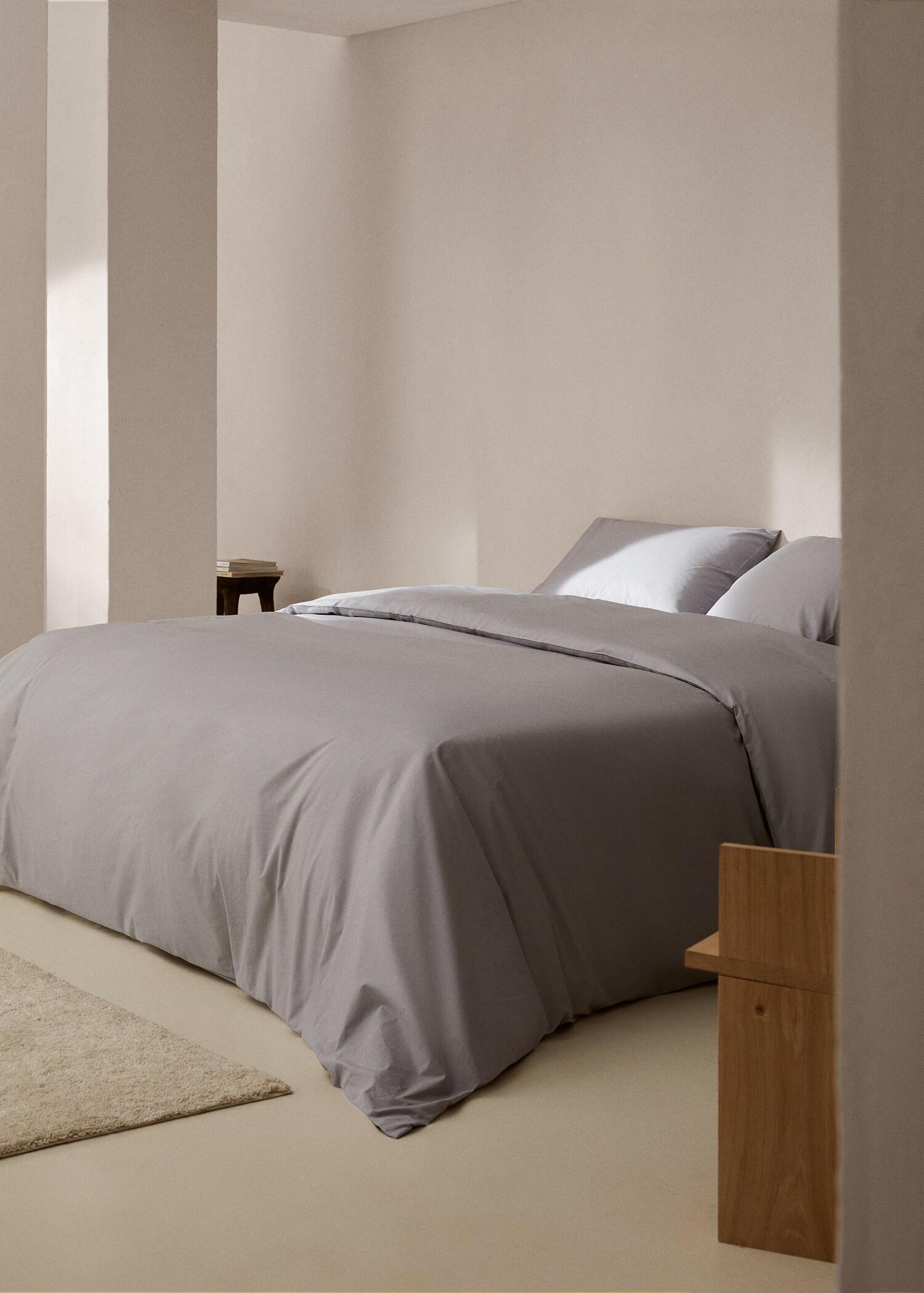 Bettbezug aus Baumwolle (180 Fäden) für 180 cm Bett - Allgemeine Ansicht