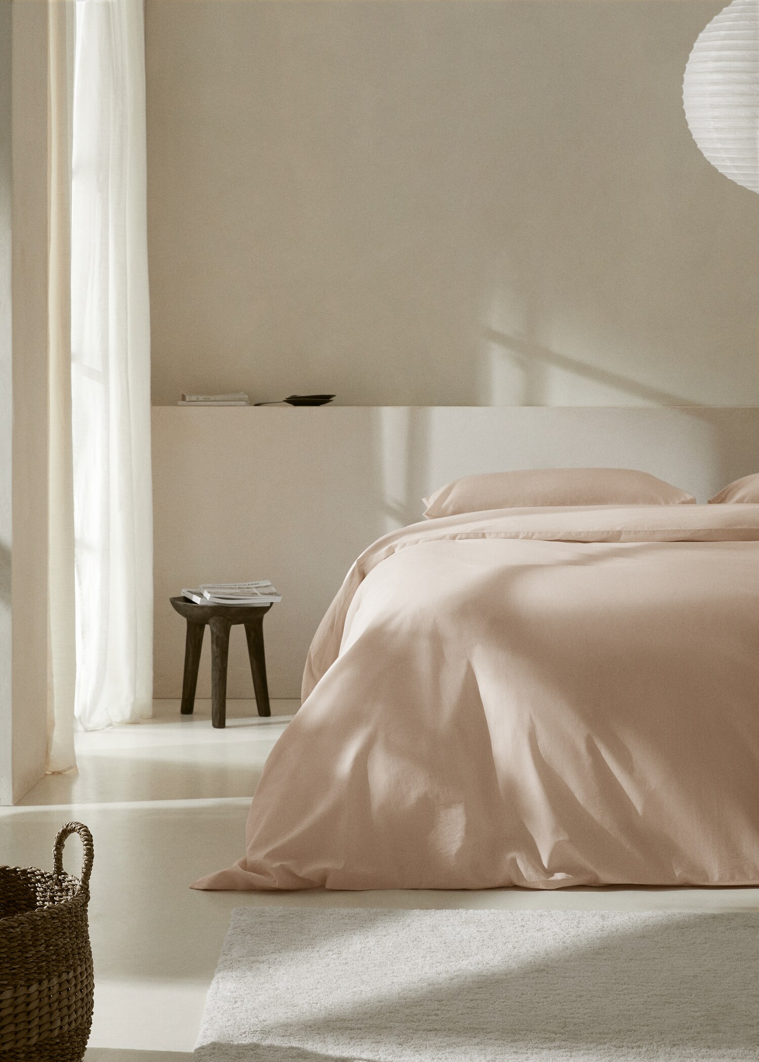 Bettbezug mit vertikalem Streifenmuster für 180 cm Bett - Allgemeine Ansicht