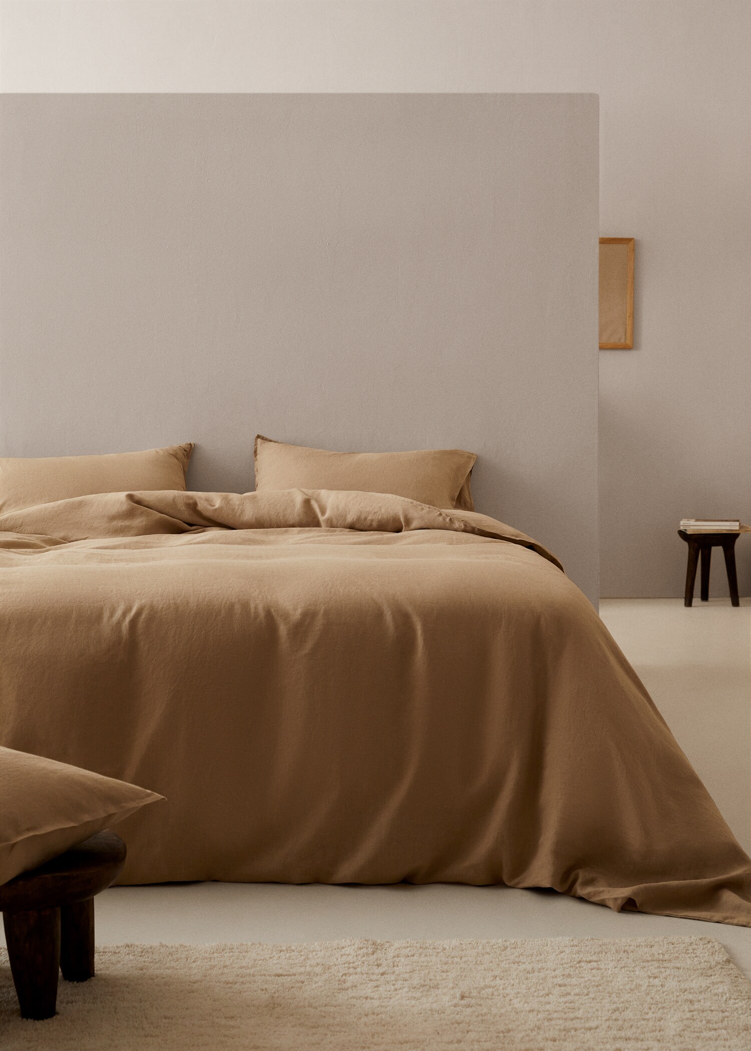 100% linen duvet cover large superking bed - General plane