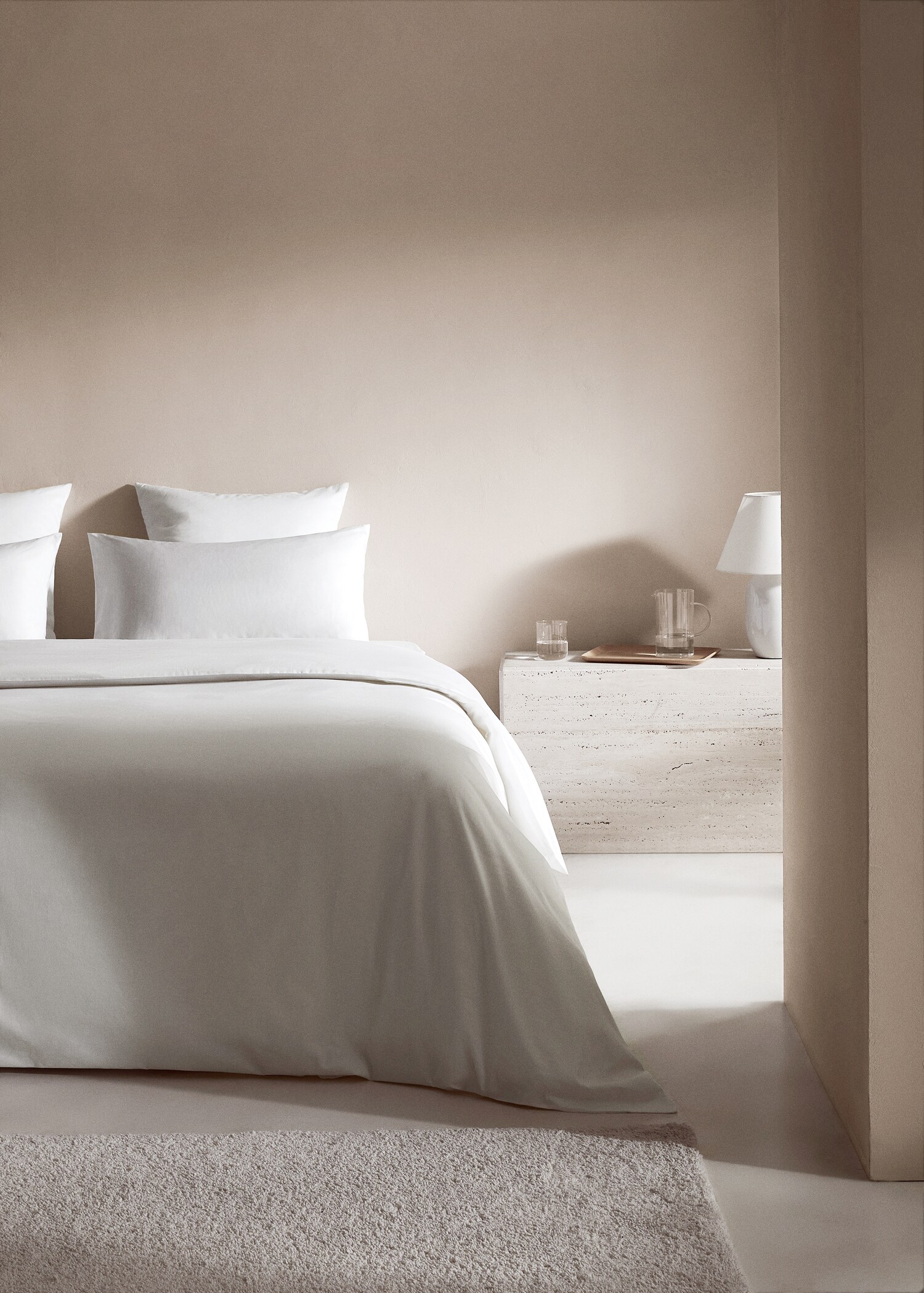 Bettbezug aus Satin für 90 cm Bett - Allgemeine Ansicht