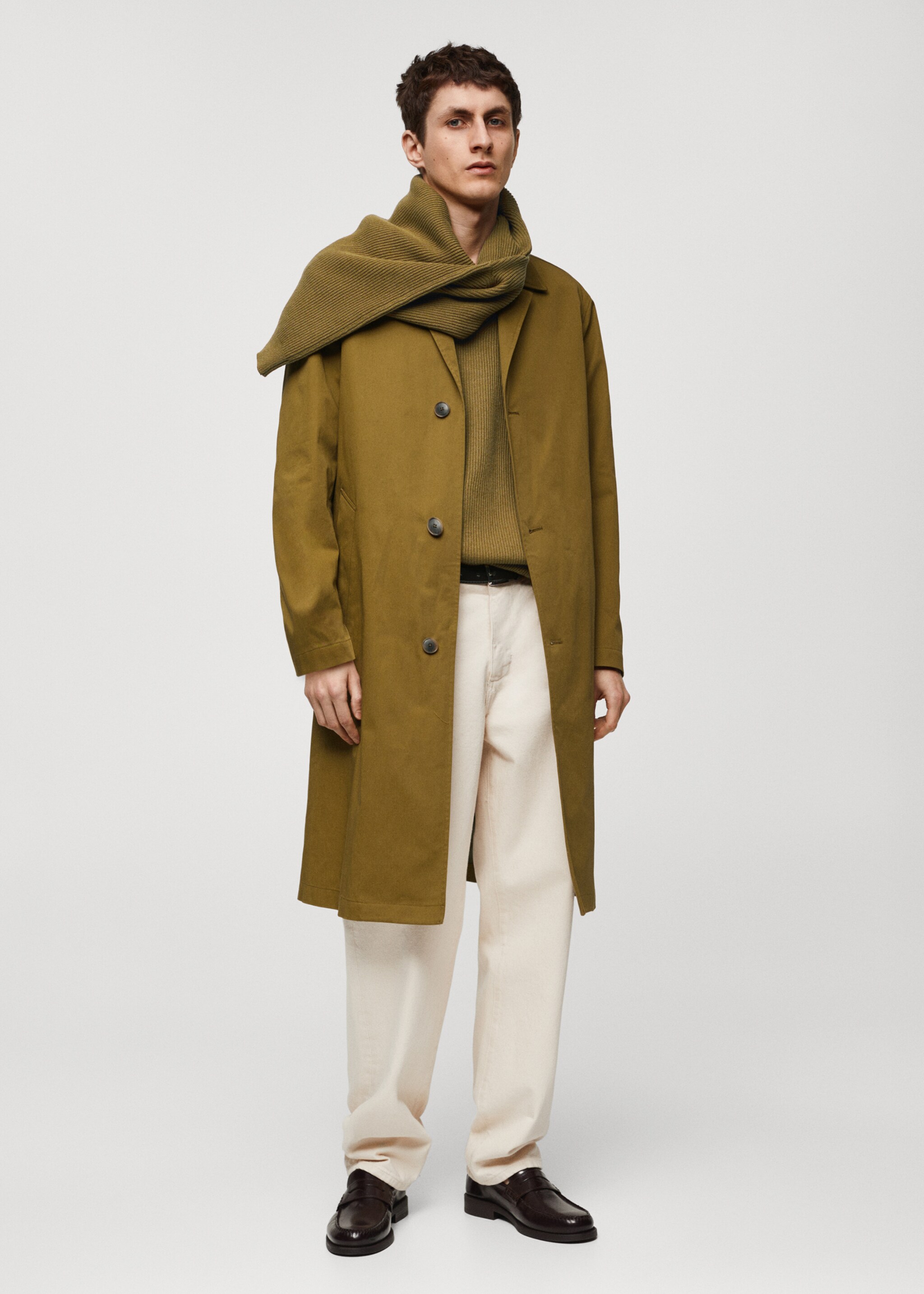 Gabardina relaxed fit algodón - Plano general
