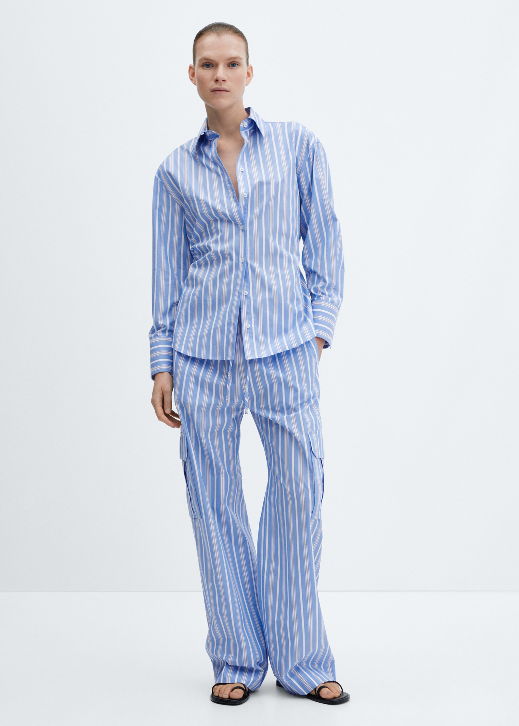Chemise à rayures nœud - Plan général