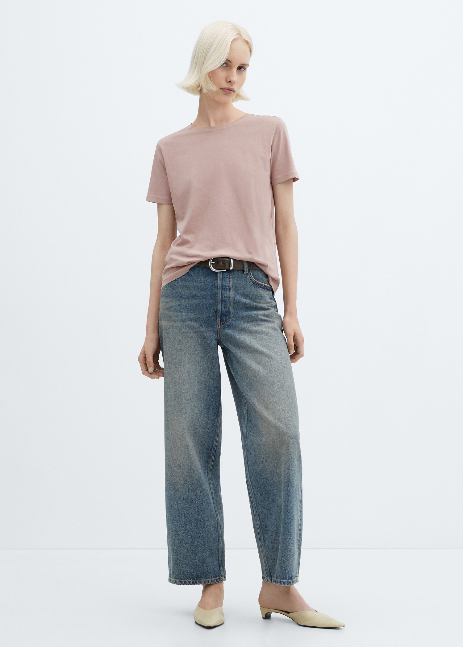 Washed round-neck t-shirt - General plane