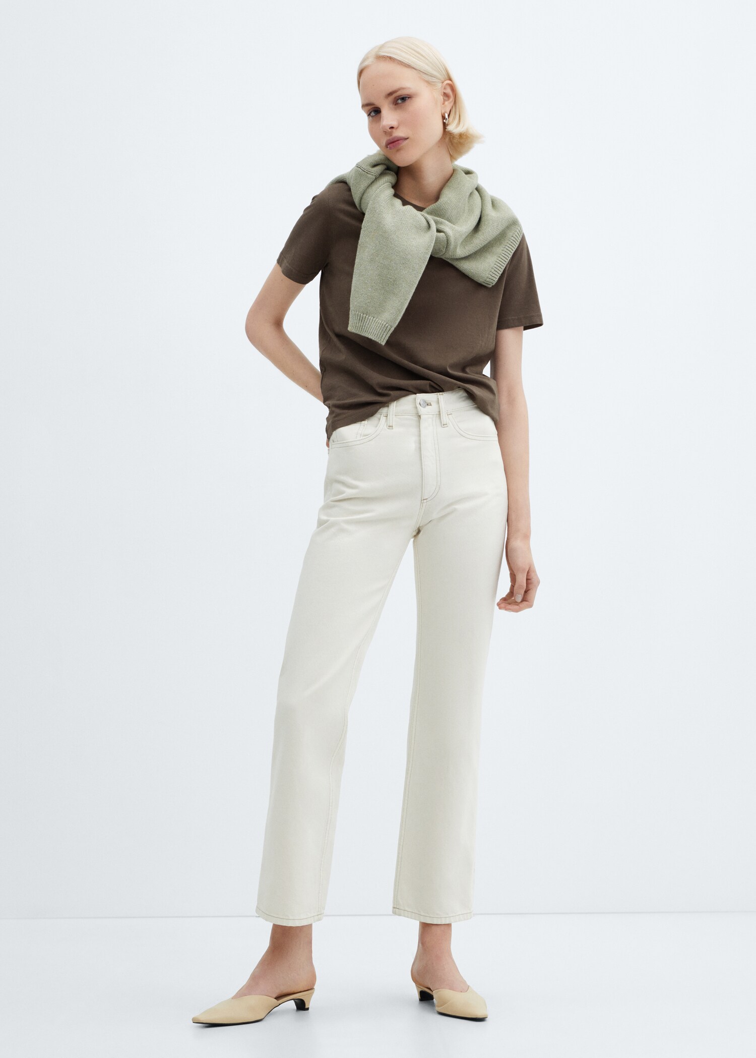 Washed round-neck t-shirt - General plane