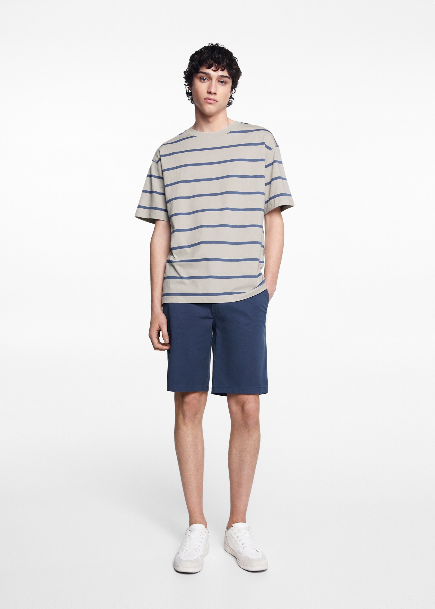 Striped cotton T-shirt - General plane