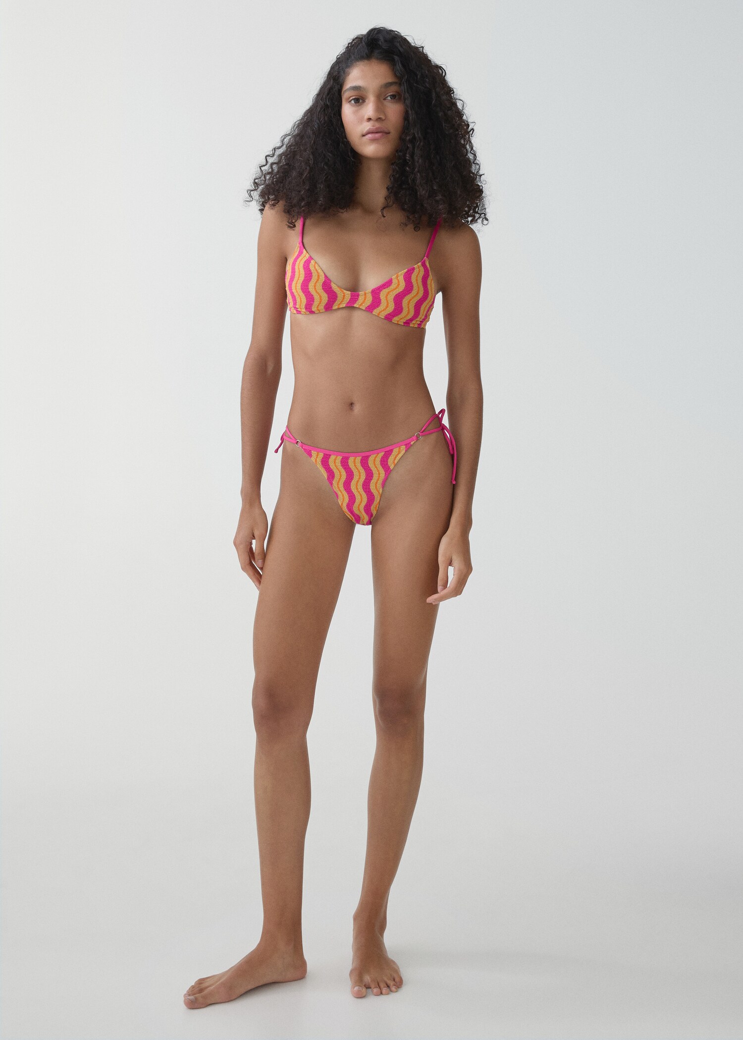 Gemusterte Bikini-Hose - Allgemeine Ansicht