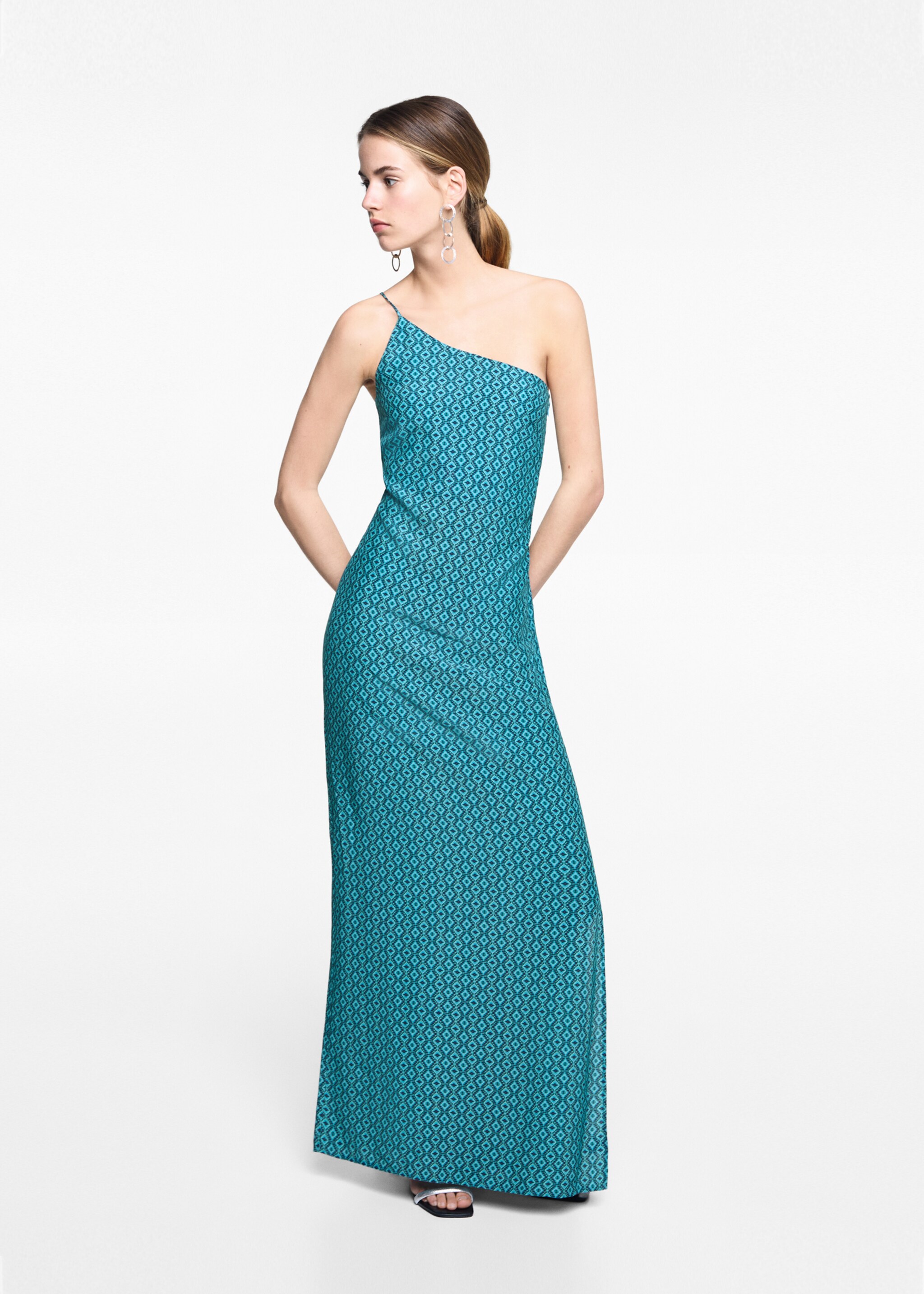Vestito asimmetrico stampato - Piano generale