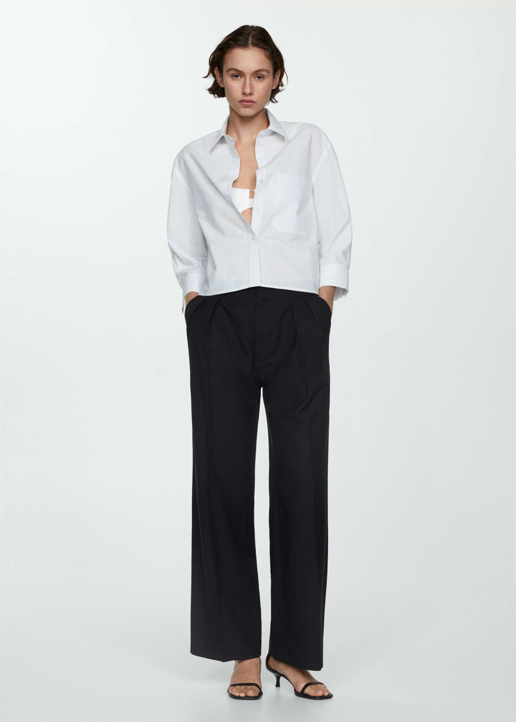Chemise 100 % coton rayures - Plan général