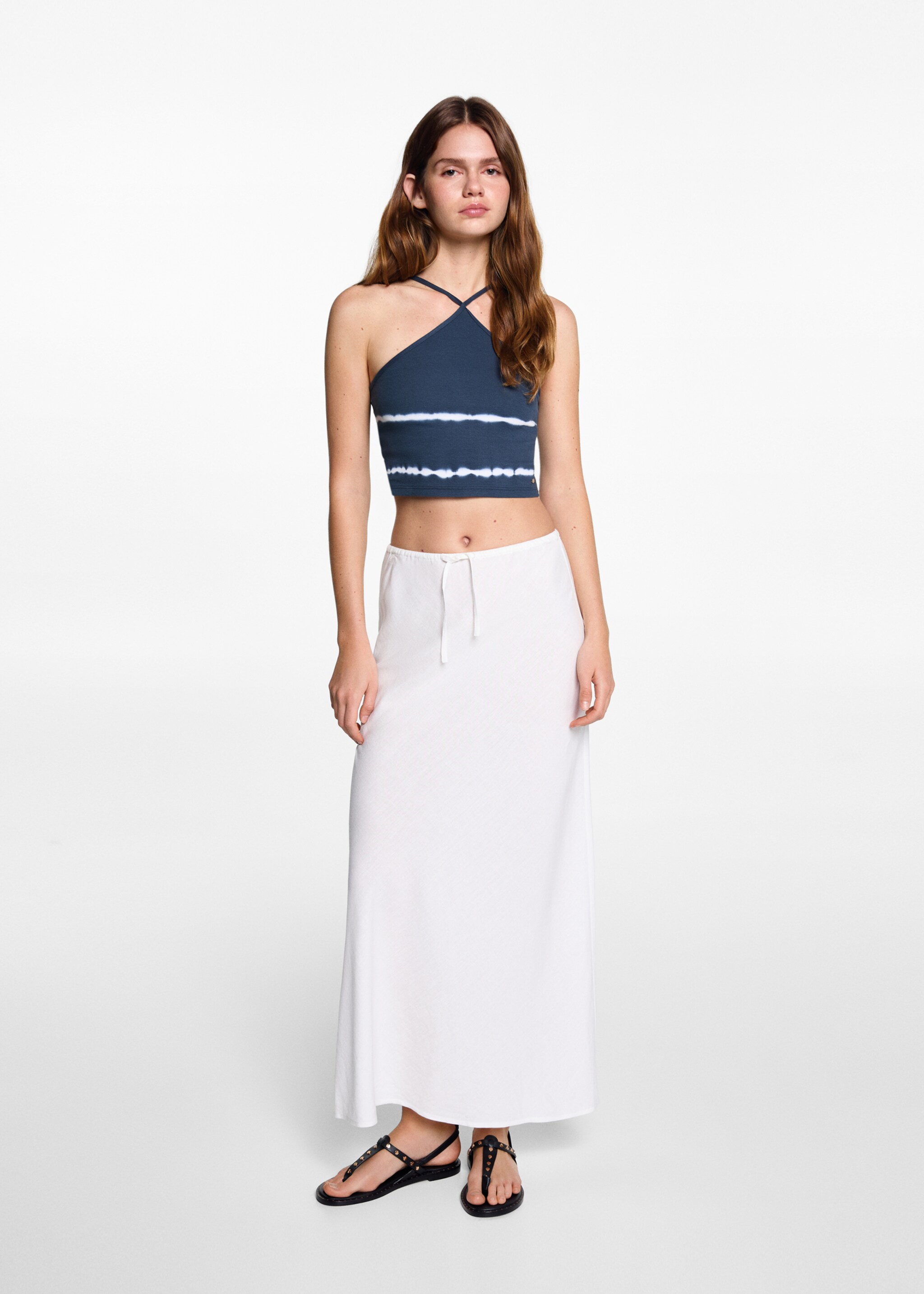 Tie-dye striped top - General plane, Dark Navy. Ref: 67008281-00.