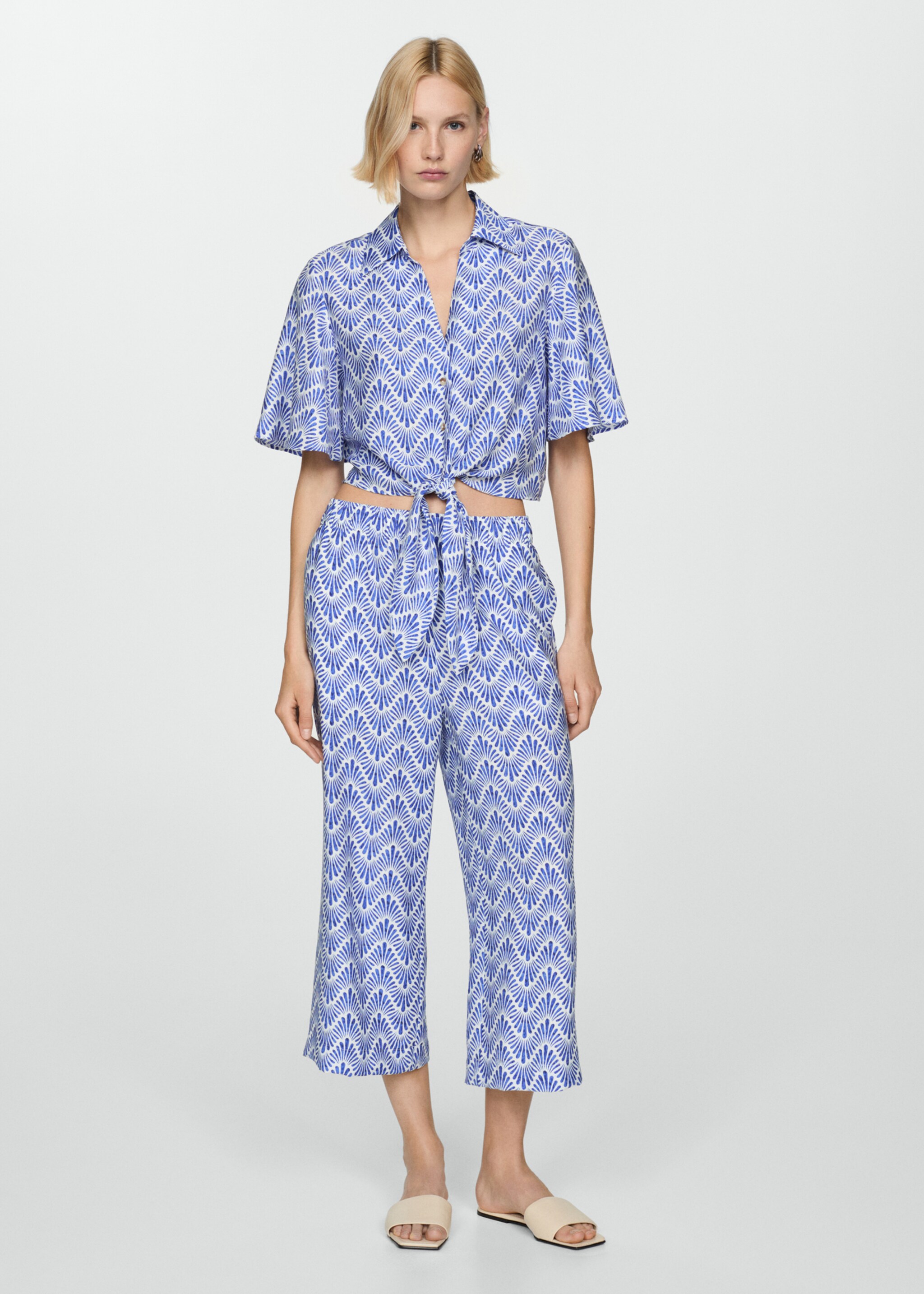 Chemise imprimée à nœud - Plan général