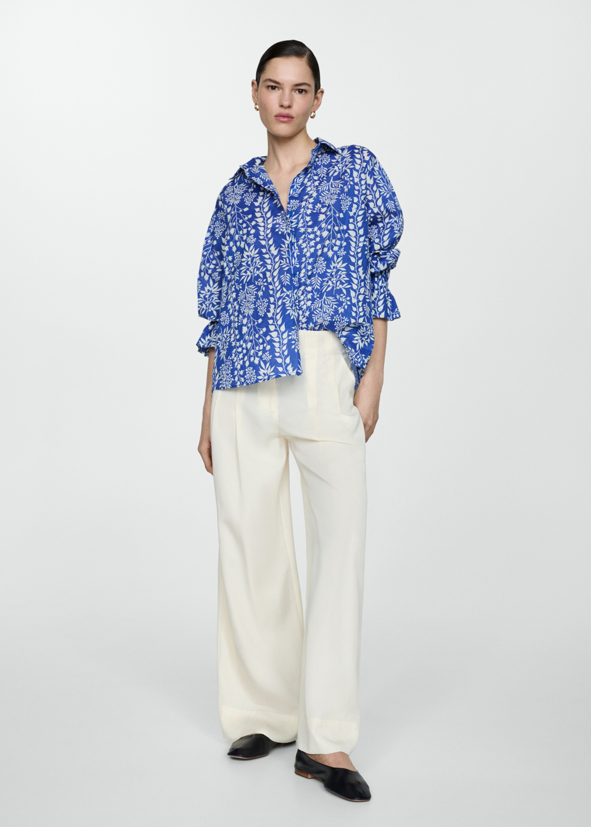 Ruched sleeve shirt - General plane