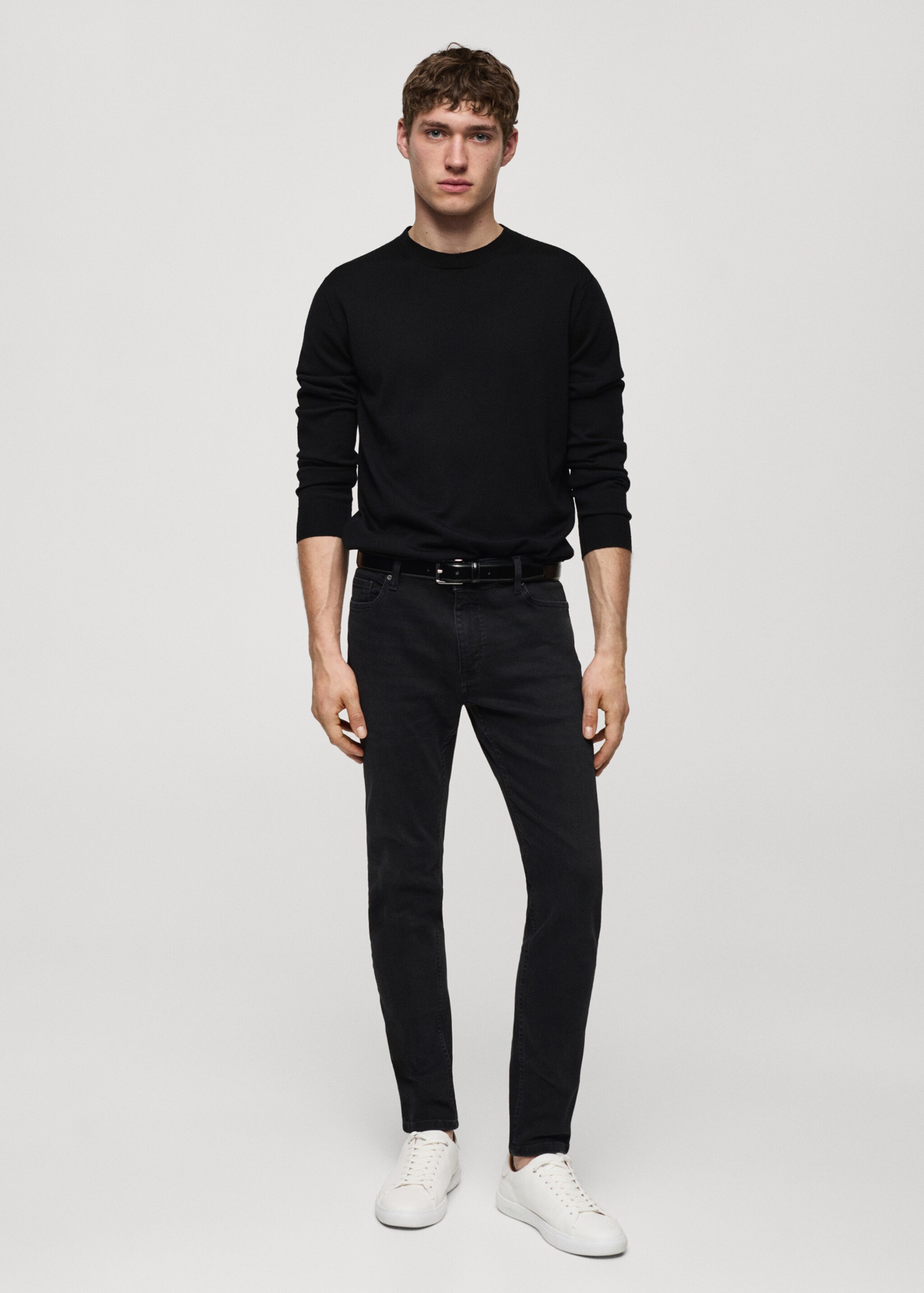 Jude skinny-fit jeans - General plane, Black denim. Ref: 67010272-00.