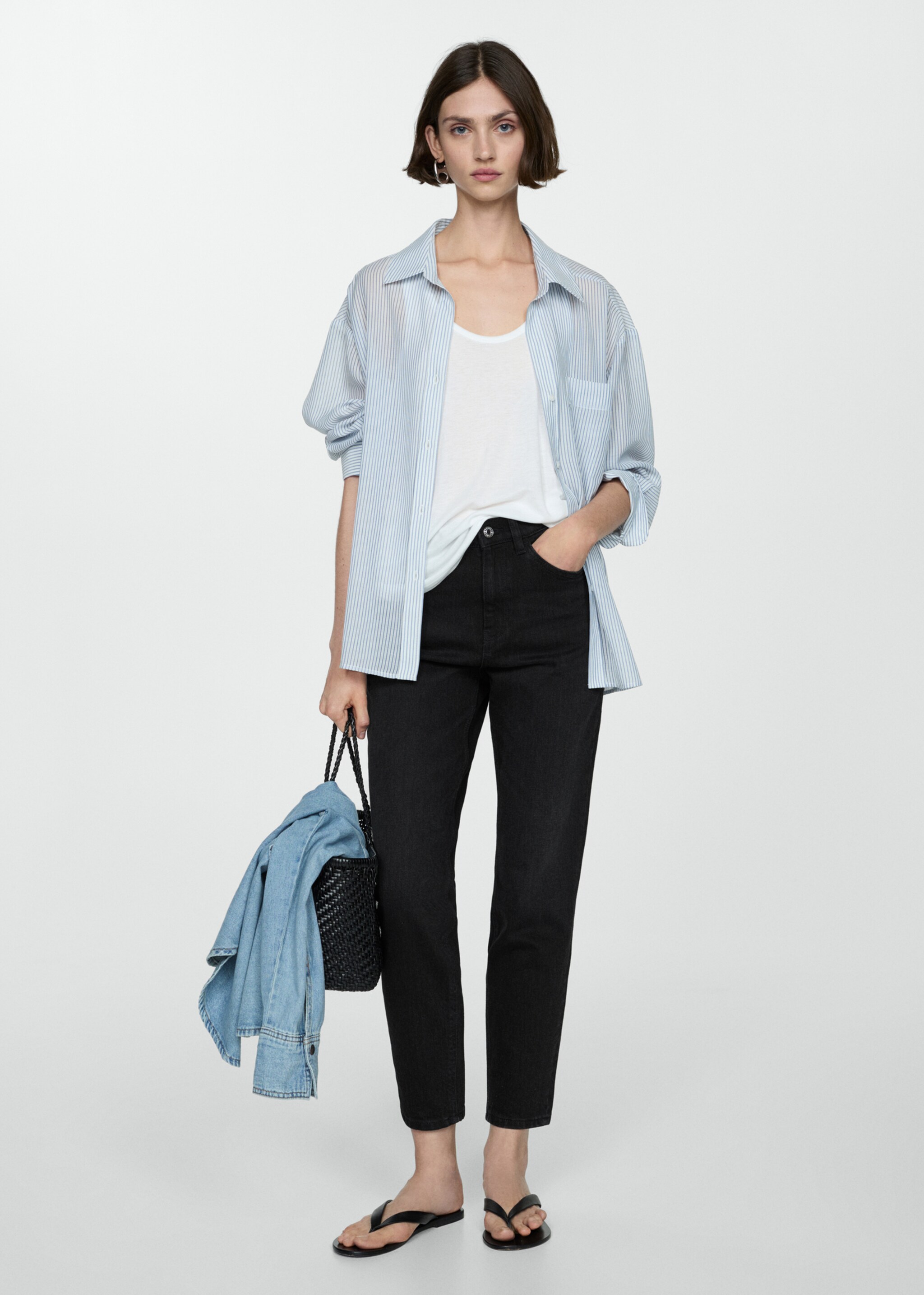 Newmom comfort high-waist jeans - Overzichtstekening