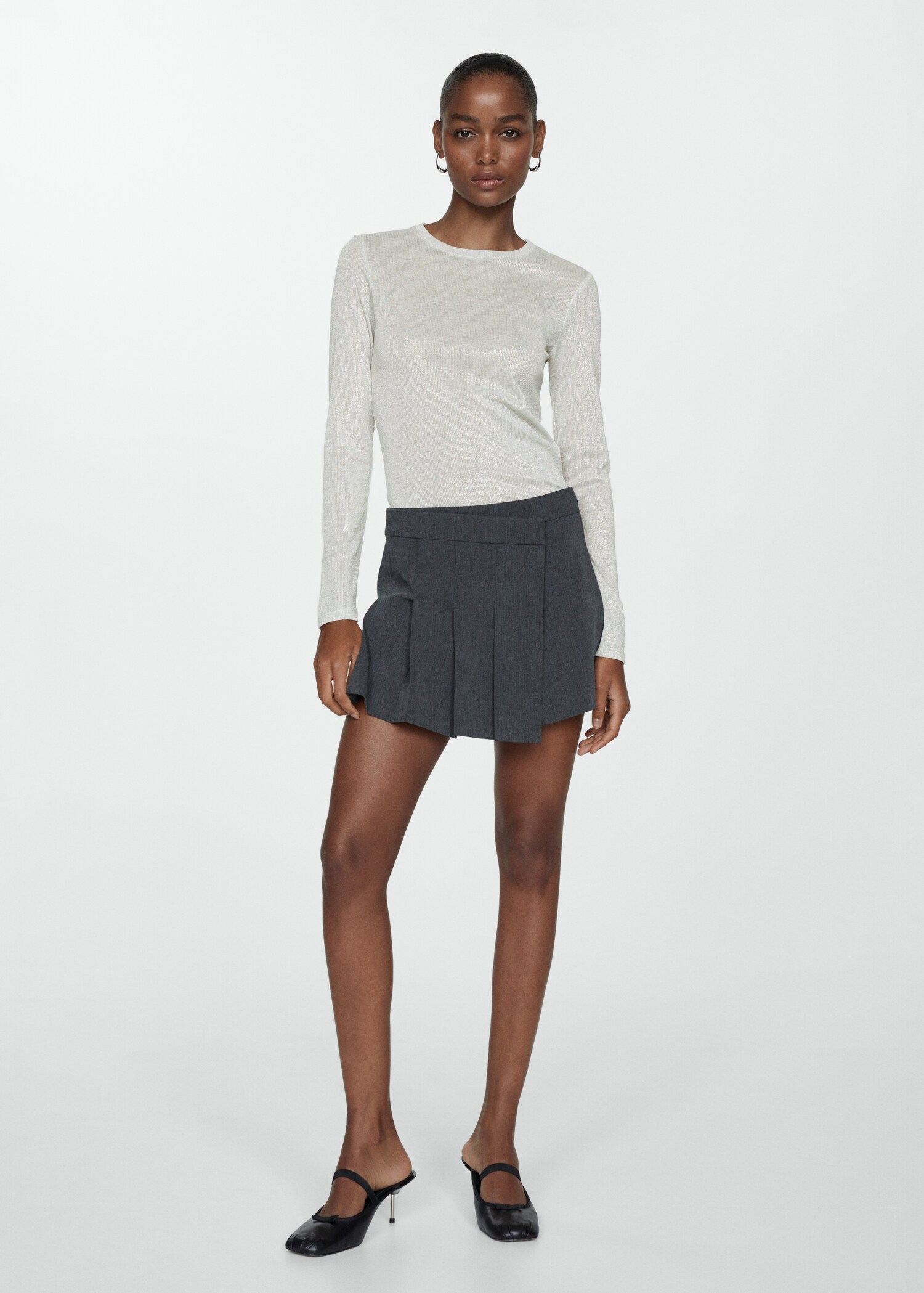 Maglietta lurex maniche lunghe - Piano generale