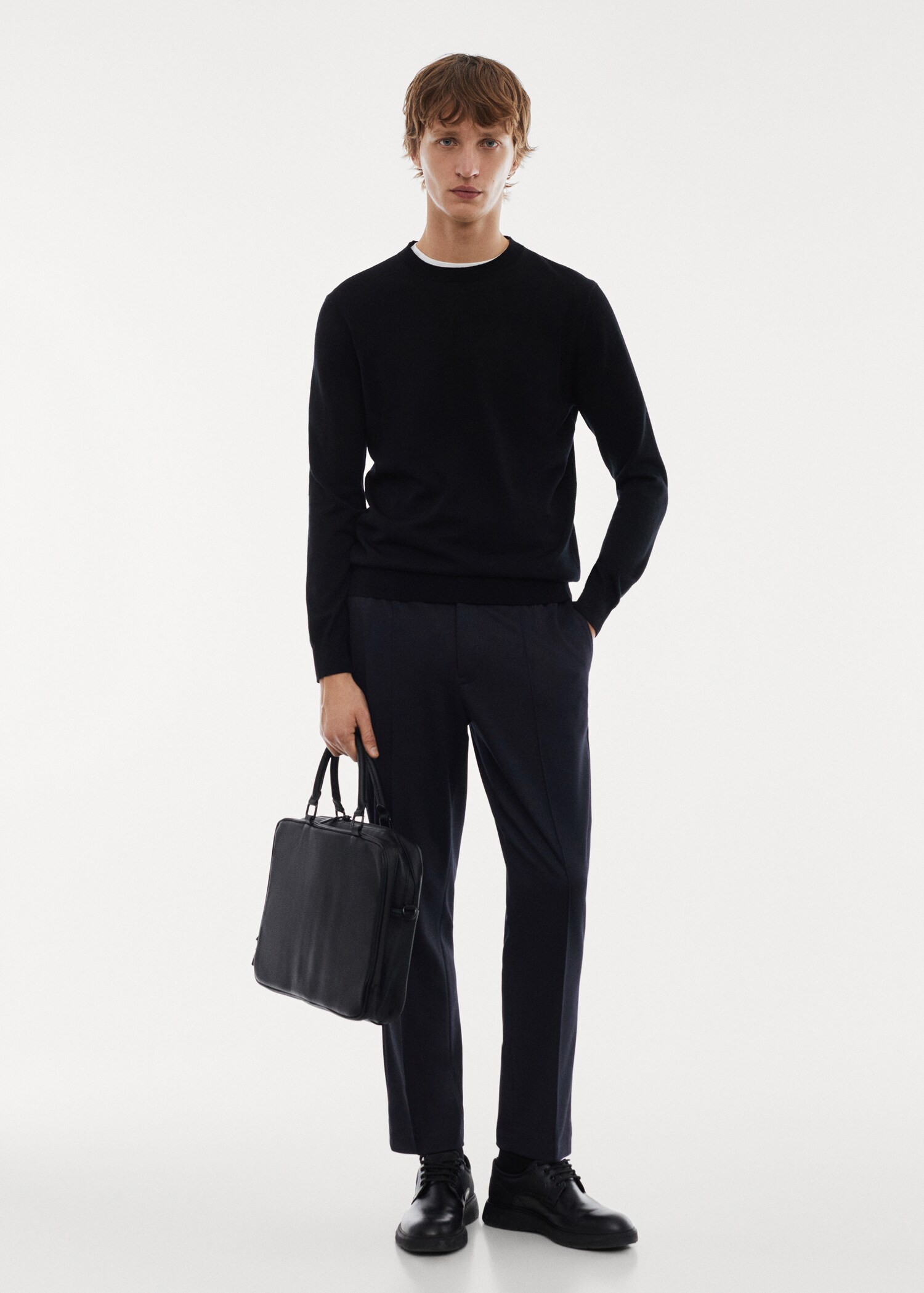 Crease-resistant slim-fit trousers - General plane