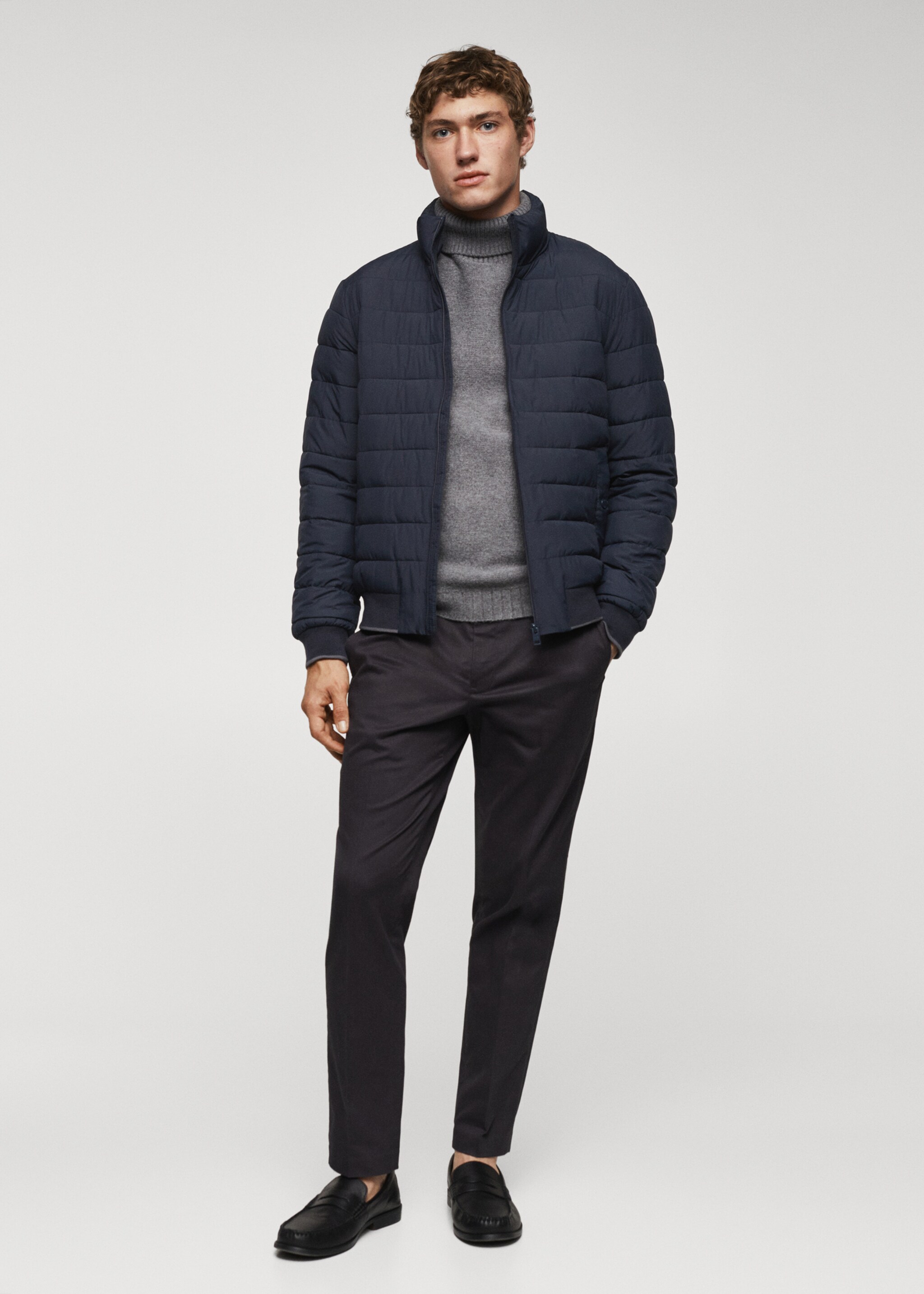 Ultra-lightweight water-repellent quilted anorak - General plane